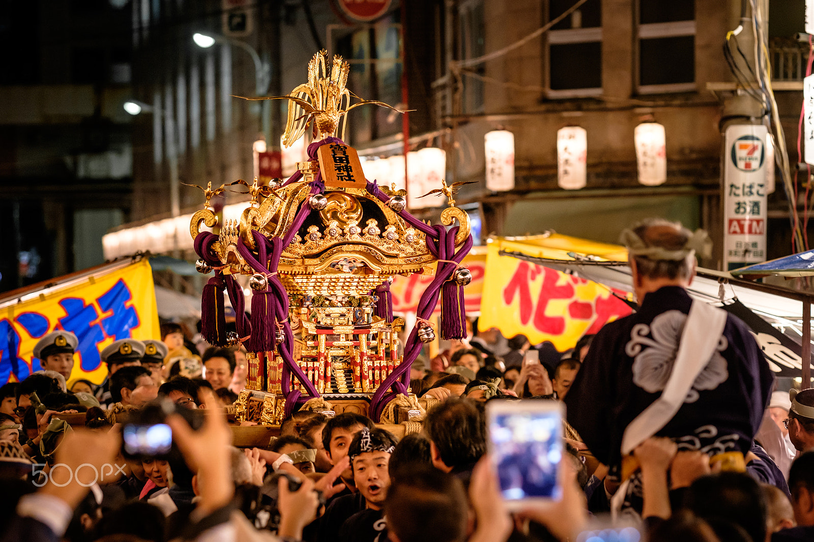 Fujifilm X-T1 + Fujifilm XF 90mm F2 R LM WR sample photo. Night festival in japan photography