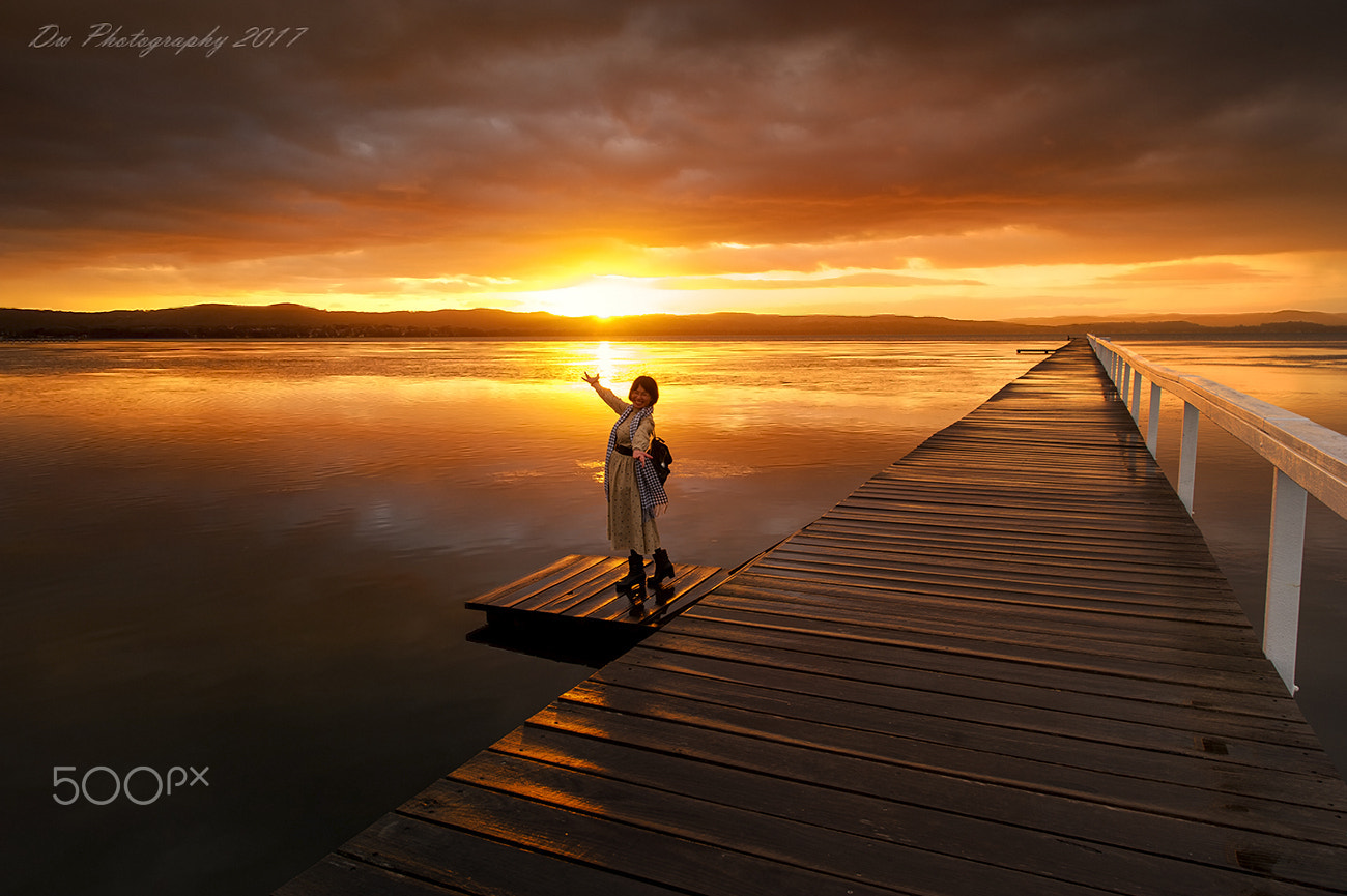 Nikon AF-S Nikkor 14-24mm F2.8G ED sample photo. Long jetty sunset photography