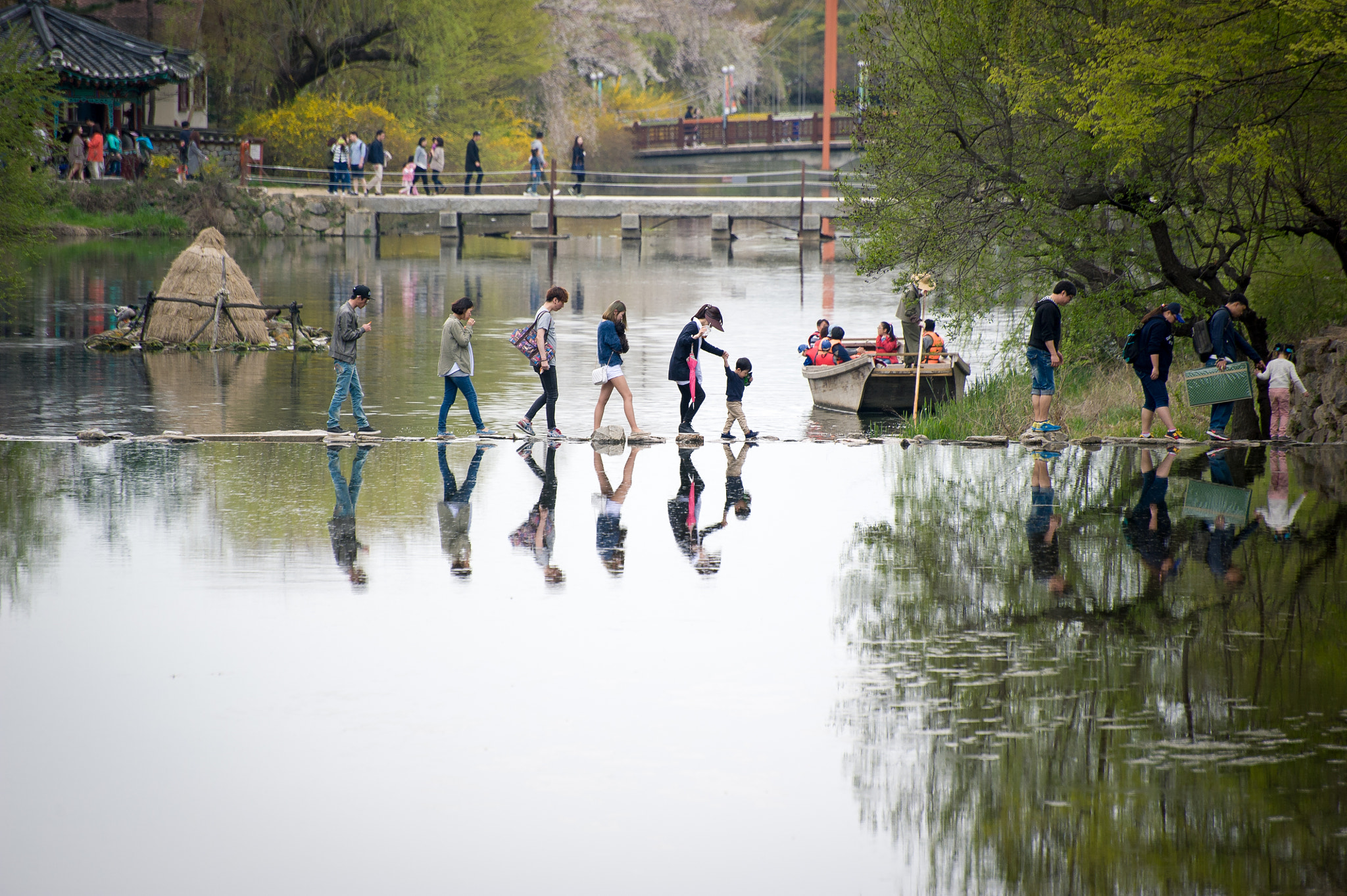 Nikon D700 sample photo. Stepping-stone photography