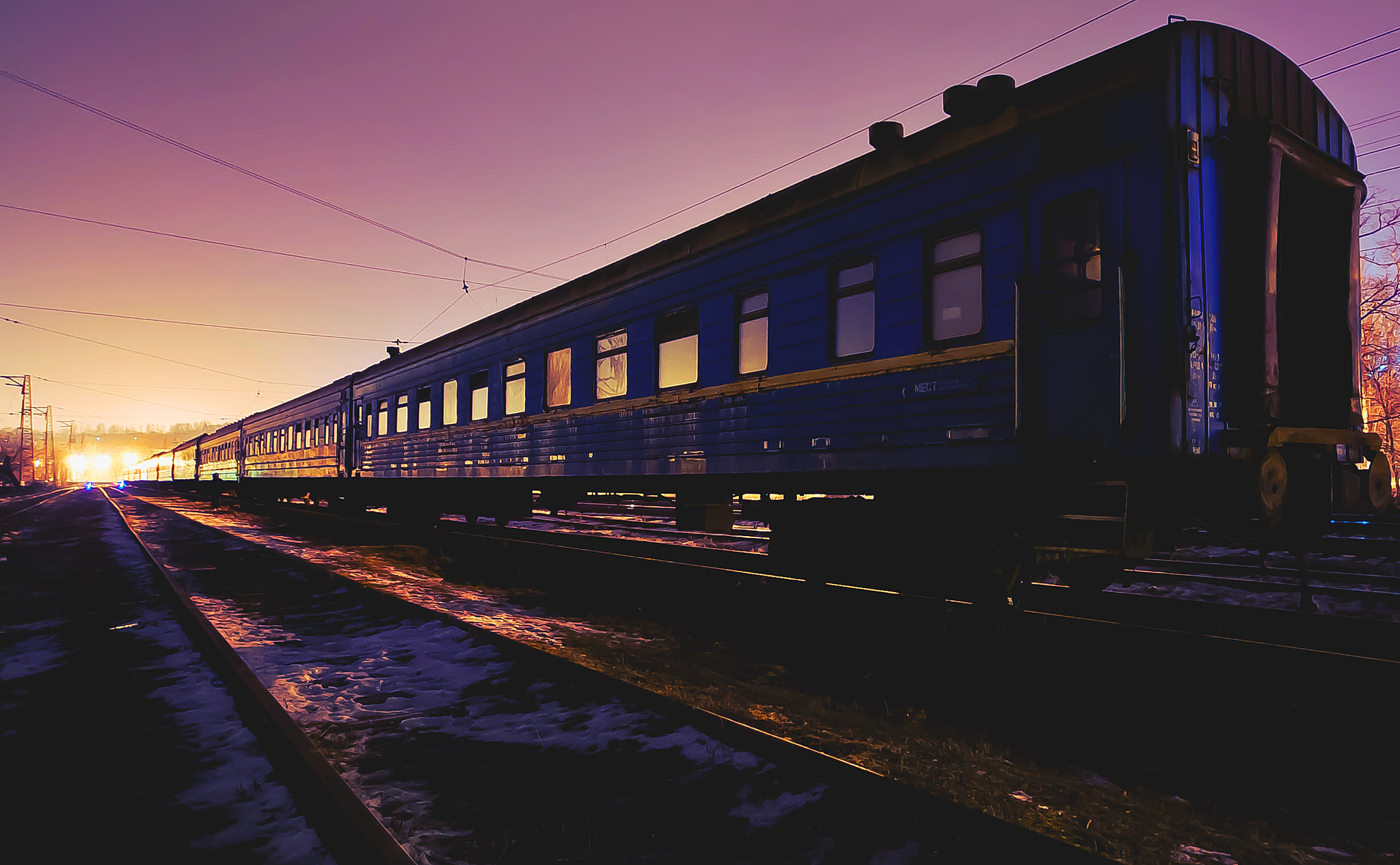Nikon D90 sample photo. Train photography
