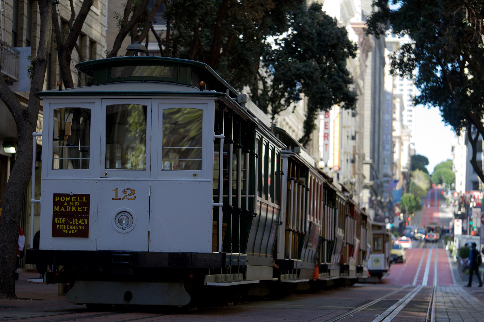 Sony a7 + Sony FE 90mm F2.8 Macro G OSS sample photo. San francisco cable car photography