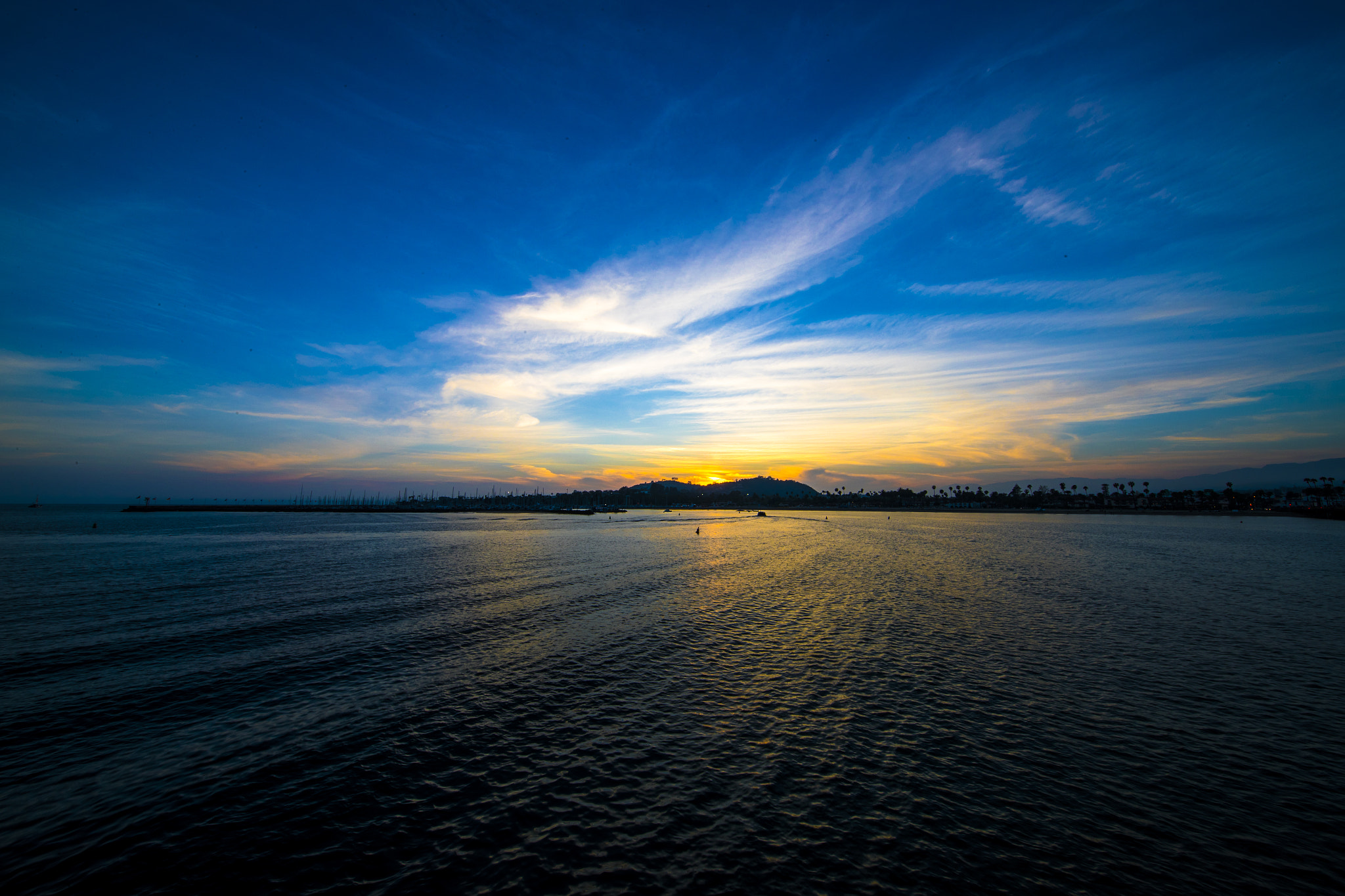 Canon EOS-1D X Mark II + Canon EF 11-24mm F4L USM sample photo. Santa barbara sunset photography