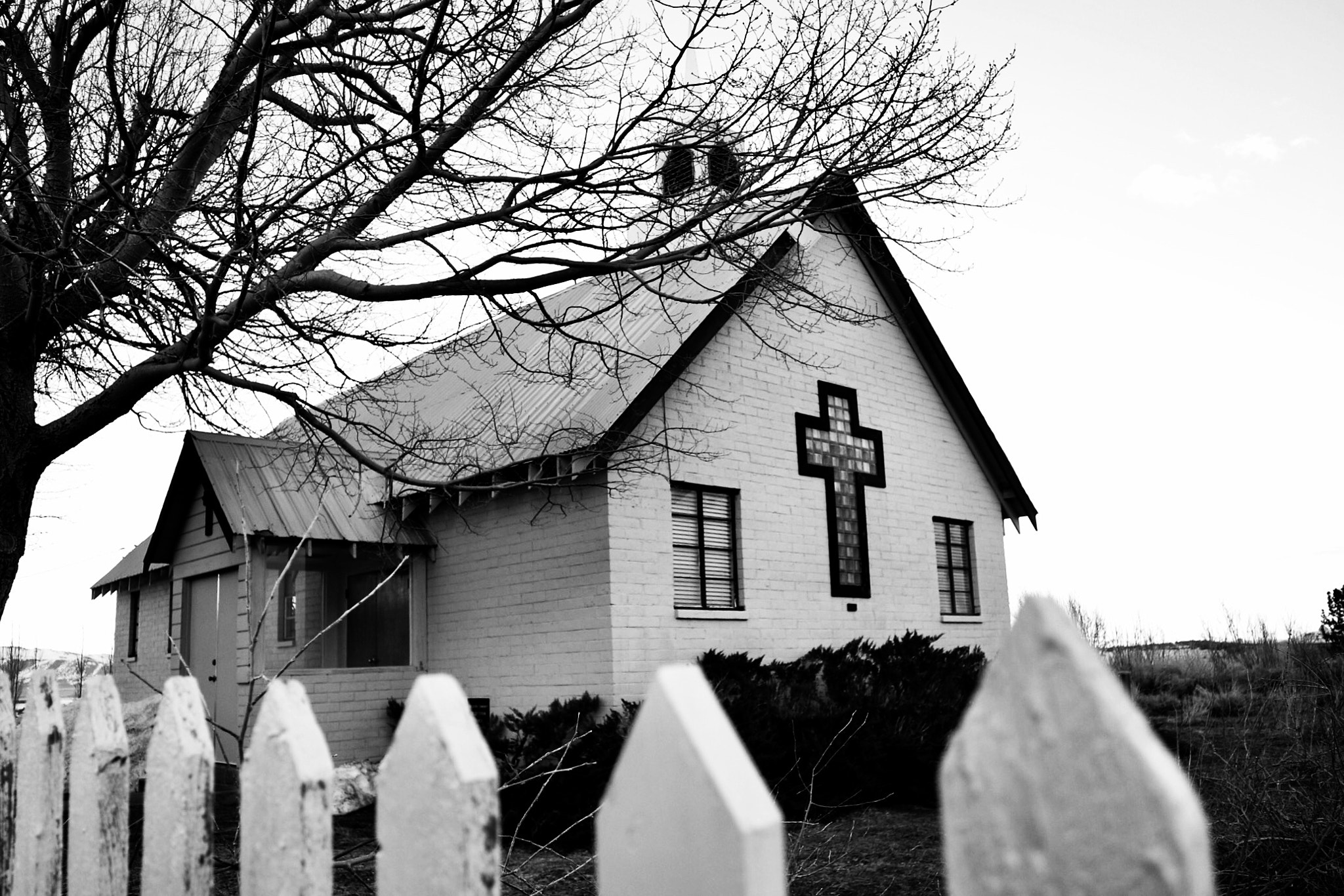 Canon EOS M5 sample photo. The green church off of highway 395 just south of mammoth lakes, ca. photography