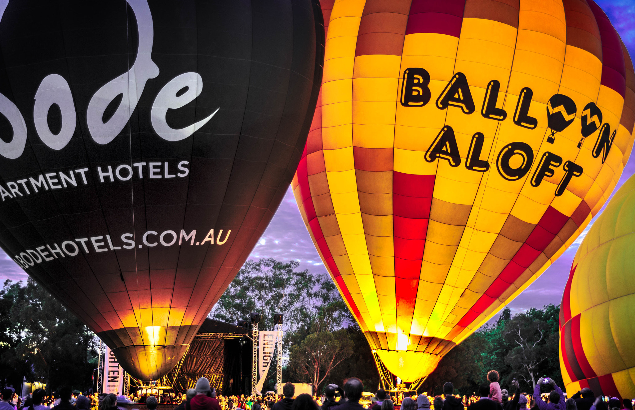 Sigma 24-70mm F2.8 EX DG HSM sample photo. Canberra balloon spectacular photography