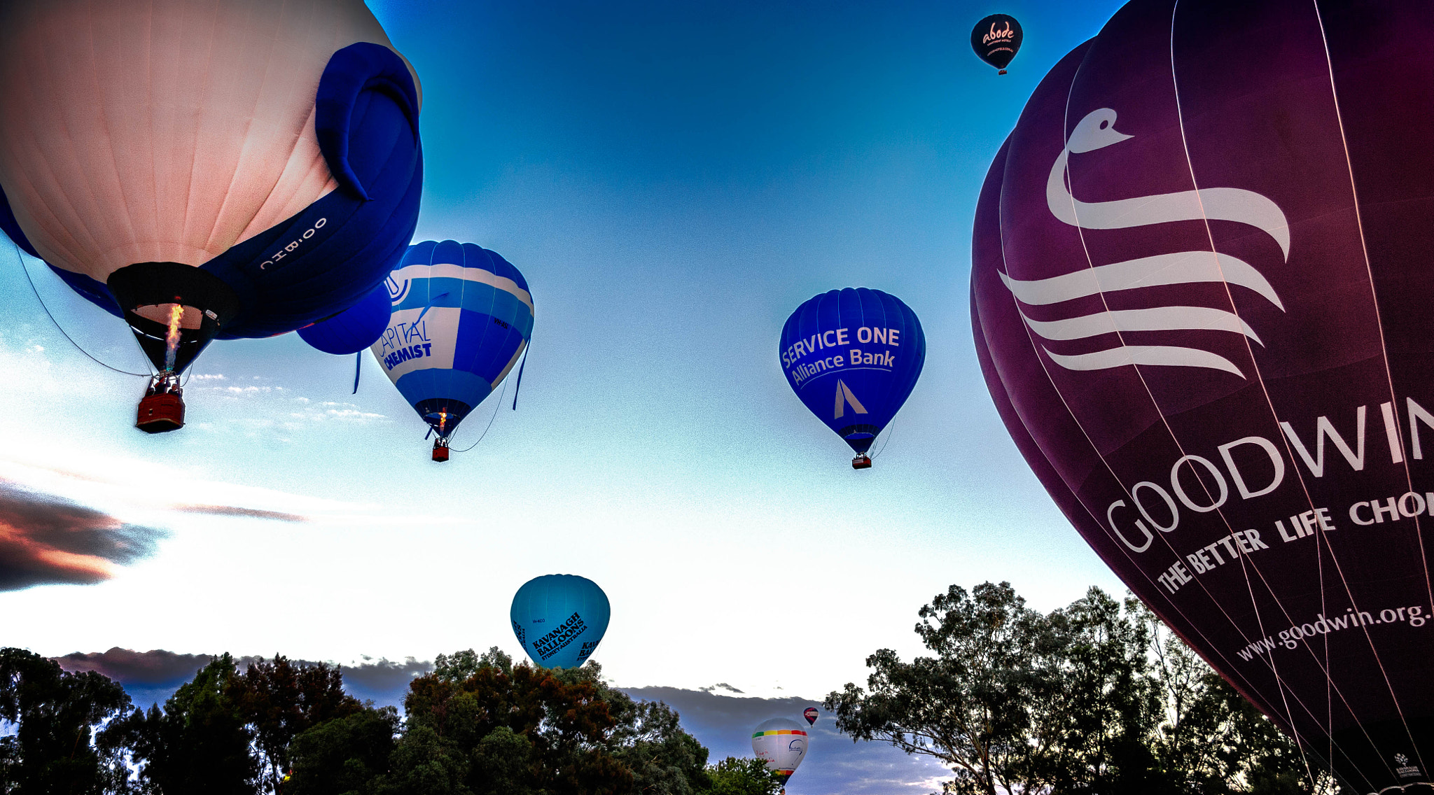 Sigma 24-70mm F2.8 EX DG HSM sample photo. Canberra balloon spectacular photography