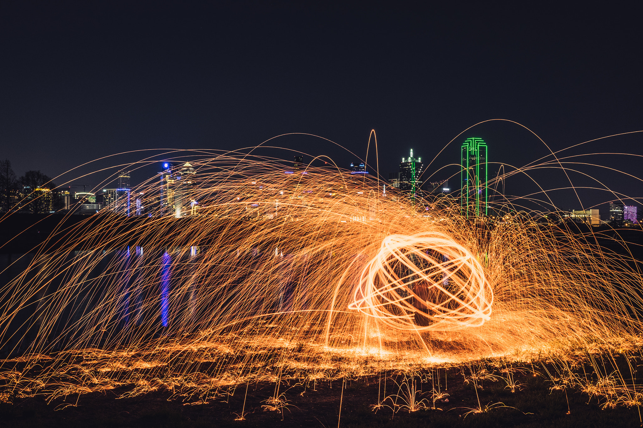 Fujifilm X-T1 + Fujifilm XF 35mm F2 R WR sample photo. Eddie burning steel wool photography