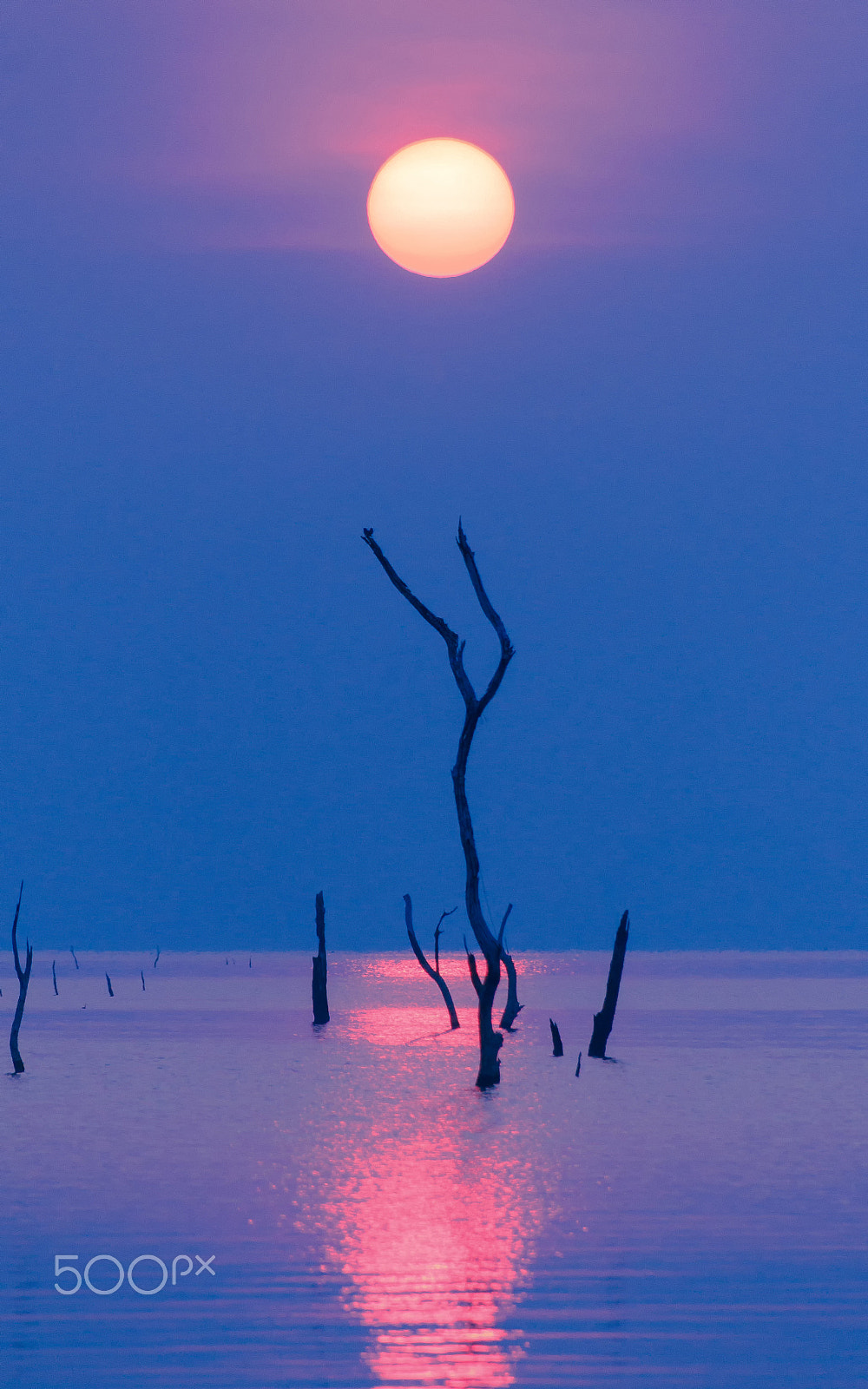 Sigma 18-250mm F3.5-6.3 DC OS HSM sample photo. Sunrise sky over the lake in the morning. thailand. photography