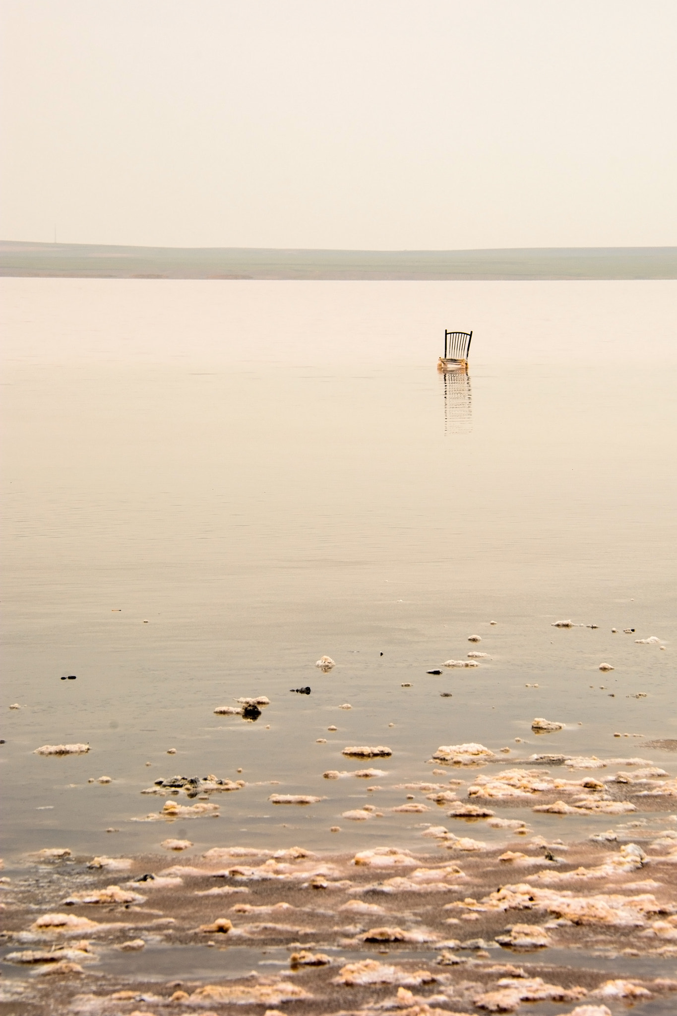 Nikon D7100 sample photo. A lonely chair in lake tuz gölü, turkey photography