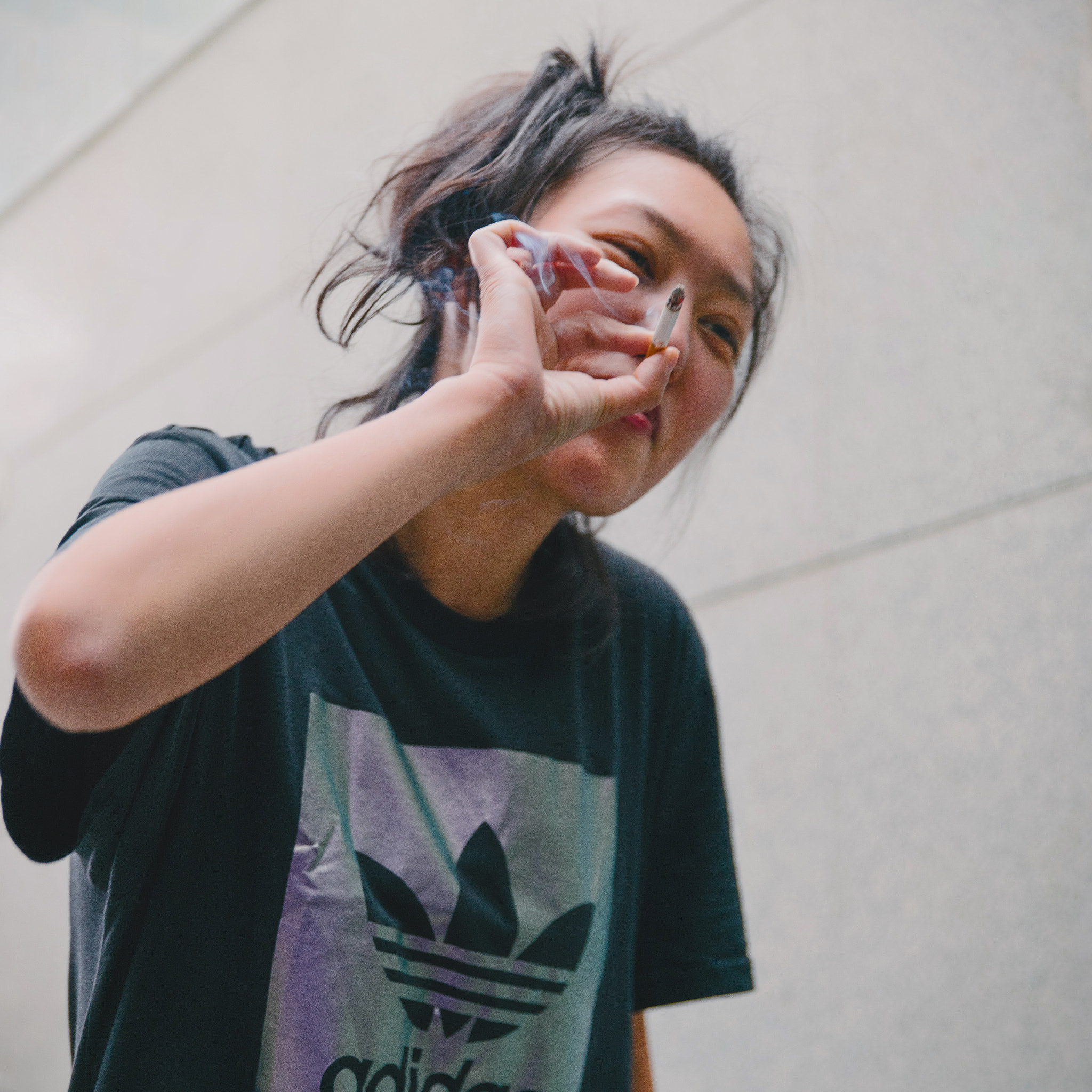 DT 24-70mm F2.8 SAM sample photo. Smoking girl photography