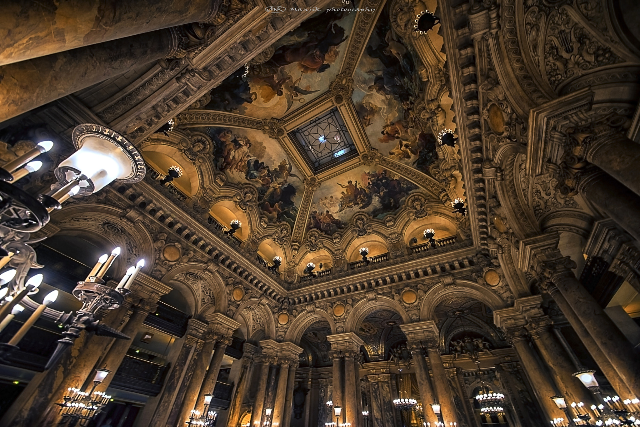 Nikon D810 sample photo. Opera ceiling photography