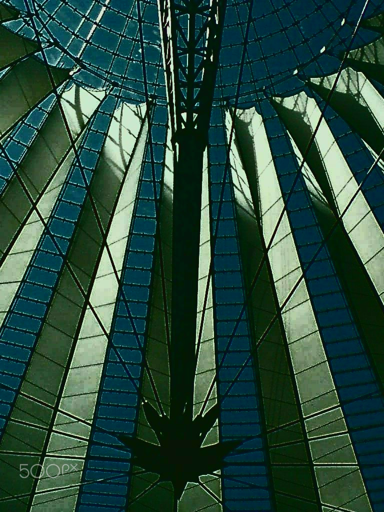Sony Ericsson C510 sample photo. Sony center forum roof photography