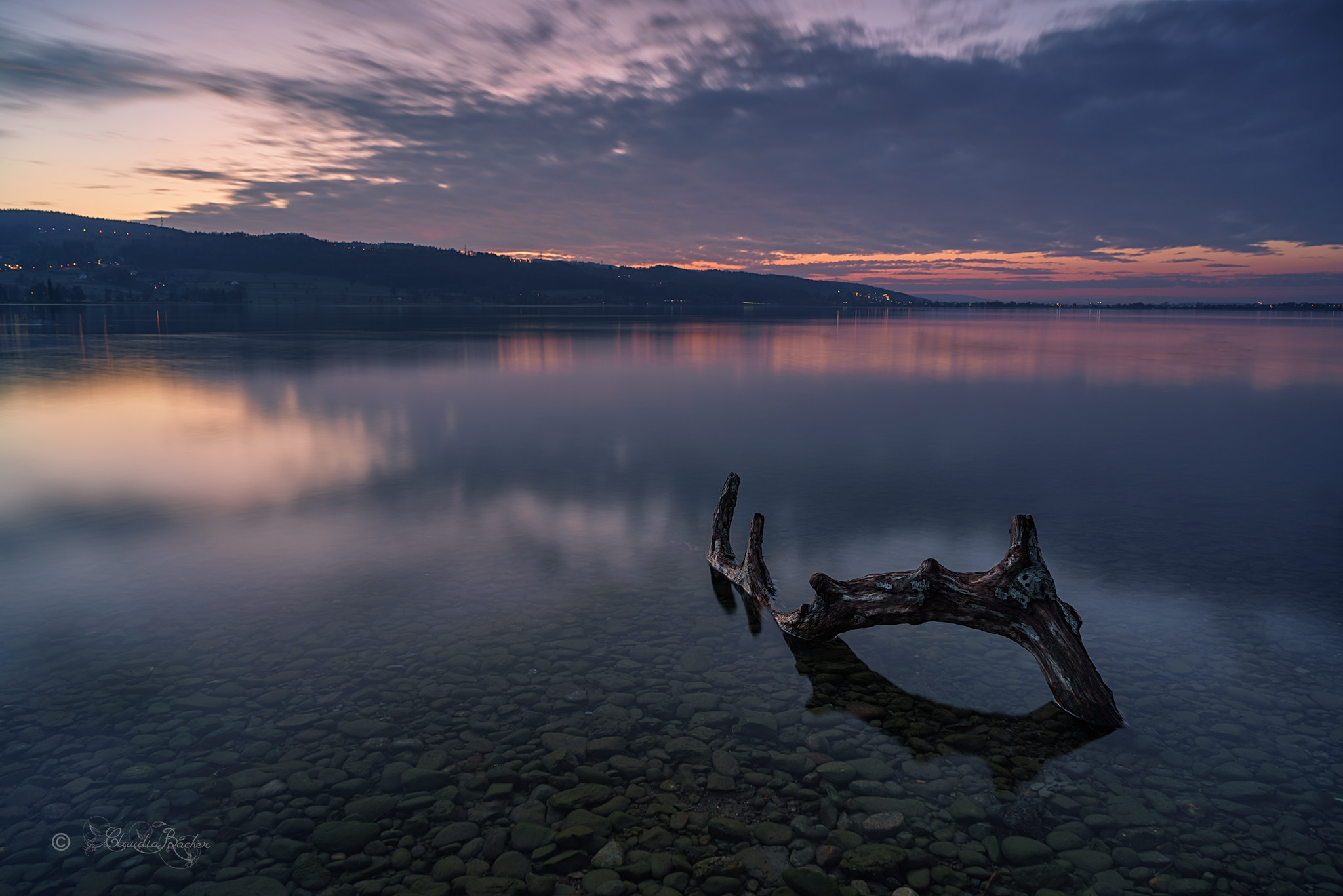 Sony a7R + Sony Vario Tessar T* FE 24-70mm F4 ZA OSS sample photo. Sonnenuntergang am see / sunset  at the lake photography