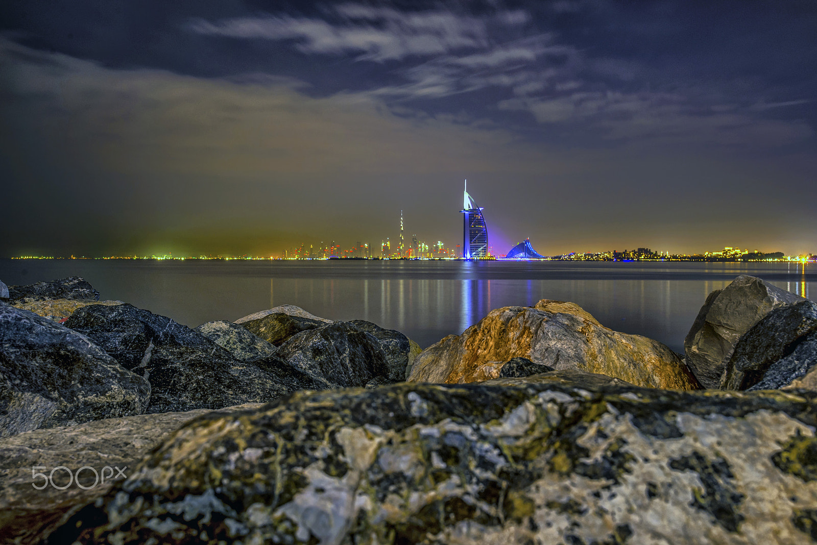 Nikon D610 sample photo. Burj view from the palm photography