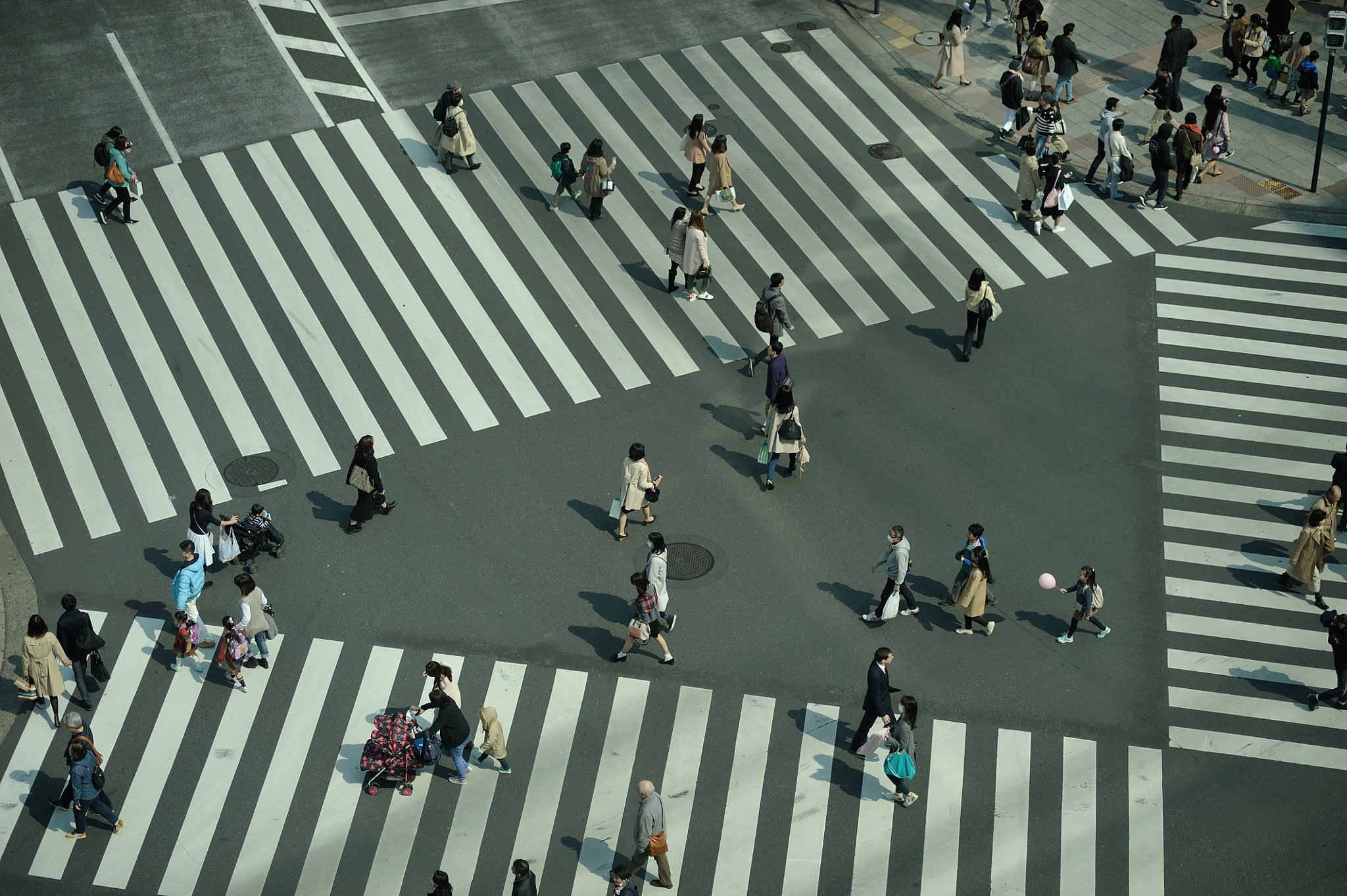 Nikon D700 sample photo. Sukiyabashi crossing photography