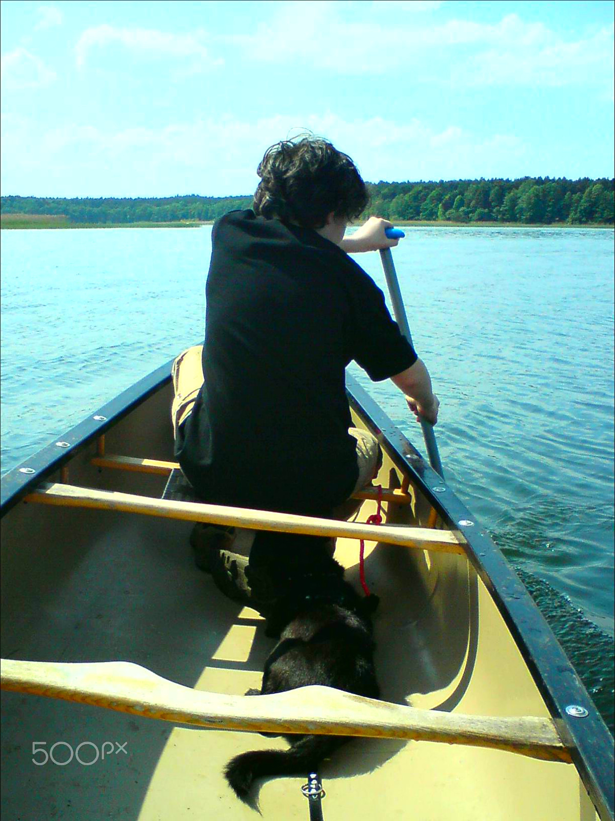 Sony Ericsson C510 sample photo. Summer canoeing photography