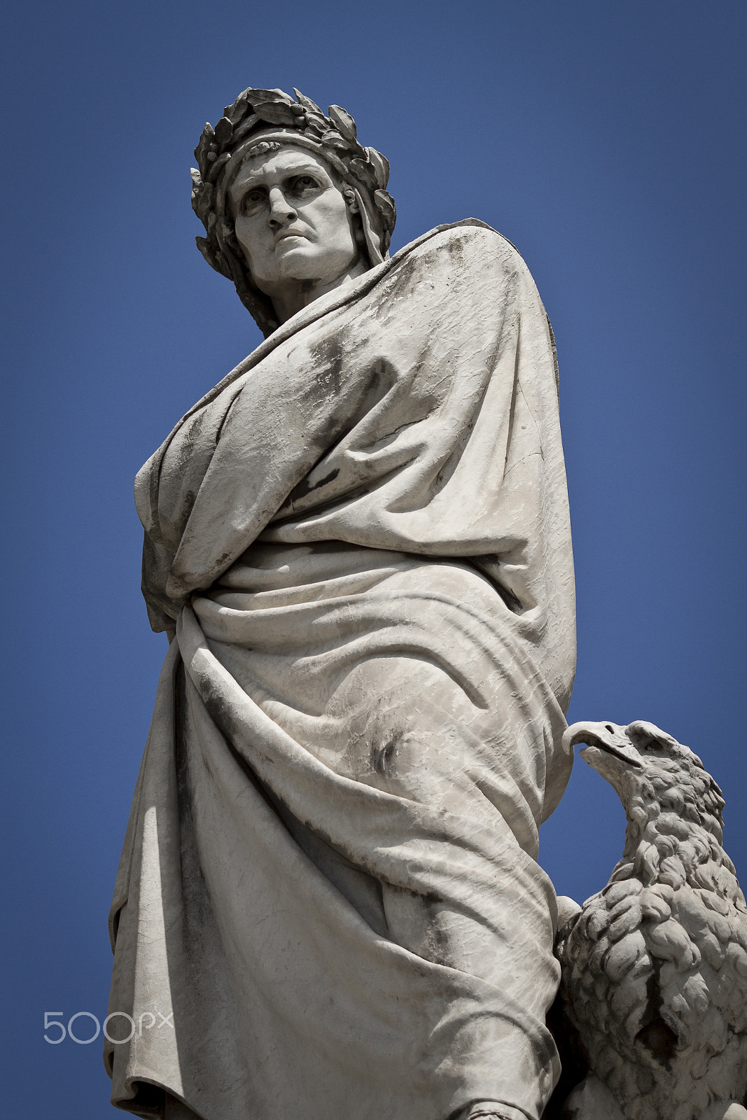 Canon EOS 7D + Canon EF 70-200mm F4L IS USM sample photo. Statue of dante allighieri in florence, tuscany photography