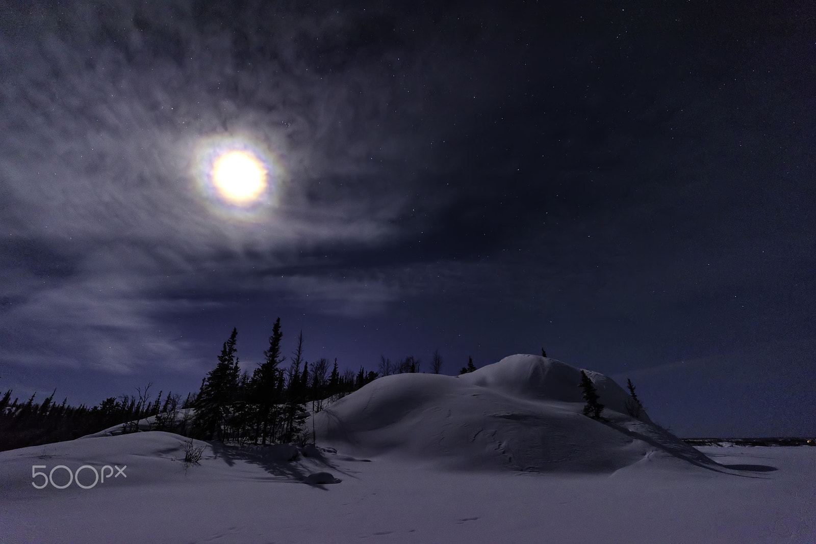 Nikon D810 sample photo. Quiet moonlit hill photography