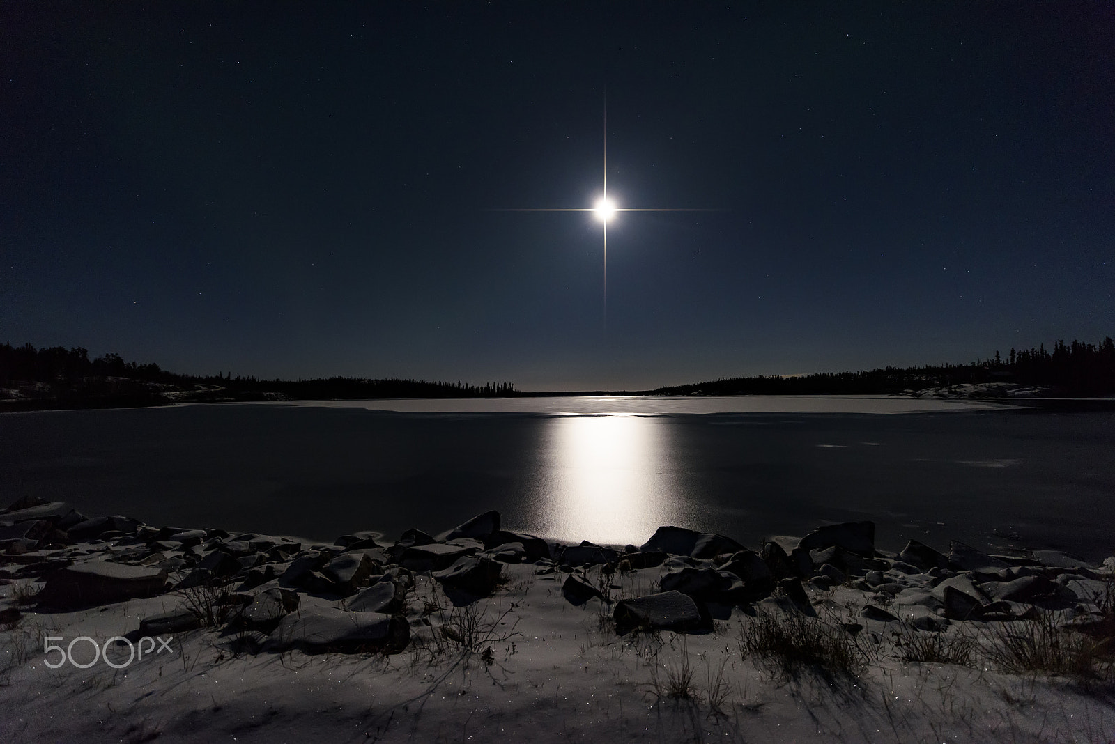 Nikon D810 sample photo. Full moon shining photography