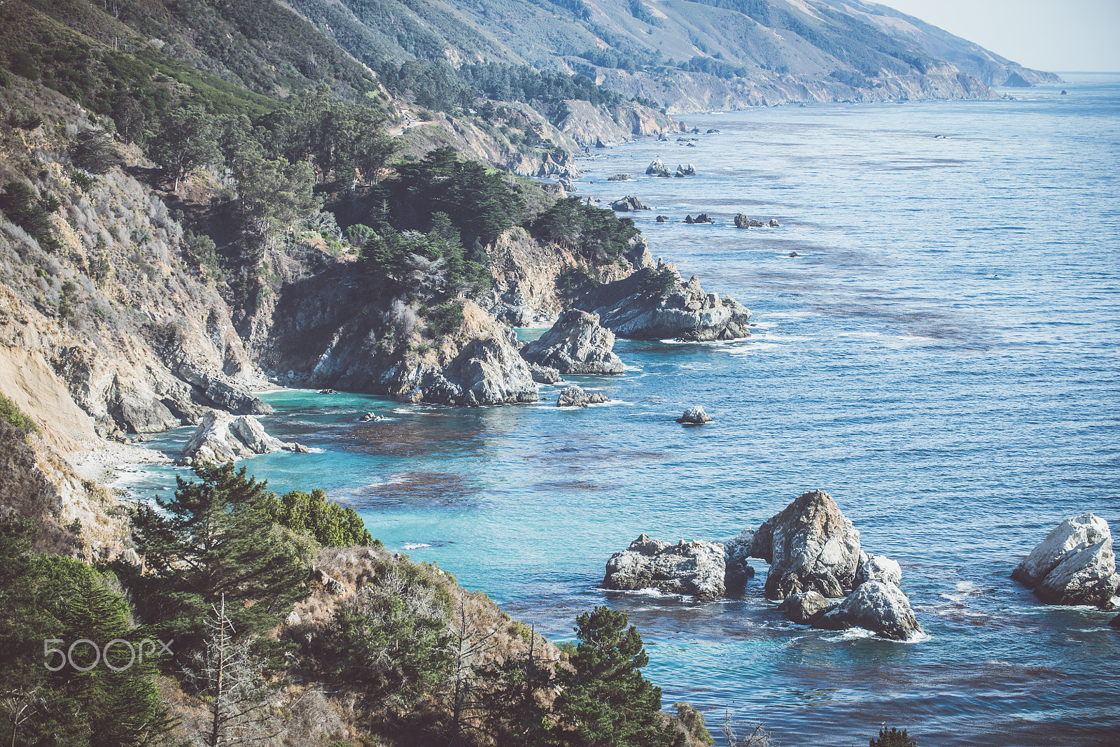 Nikon D610 sample photo. Landscape around big sur, with cliffs and ocean view photography