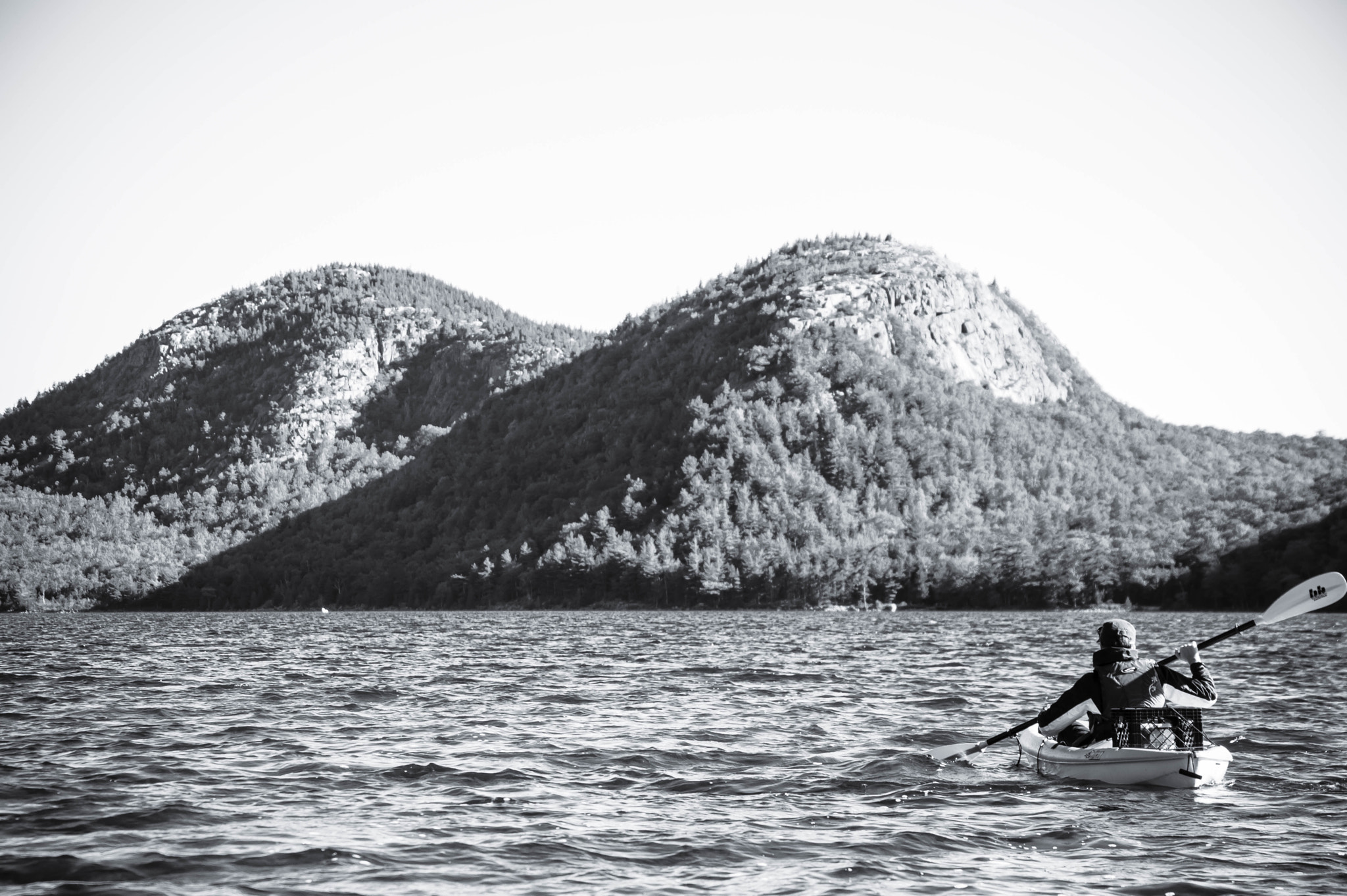 Nikon D3200 sample photo. Kayaking on jordan pond photography