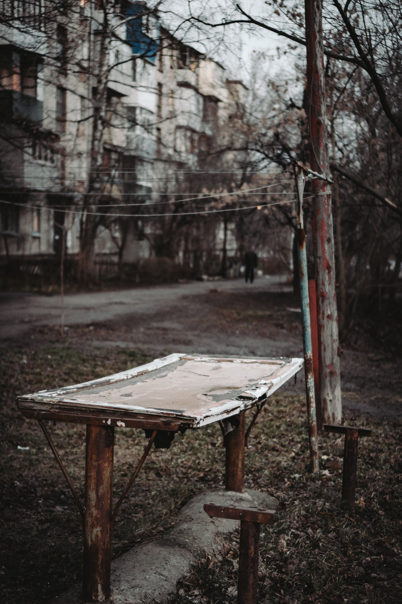 Sony E 35mm F1.8 OSS sample photo. Post-soviet yard photography