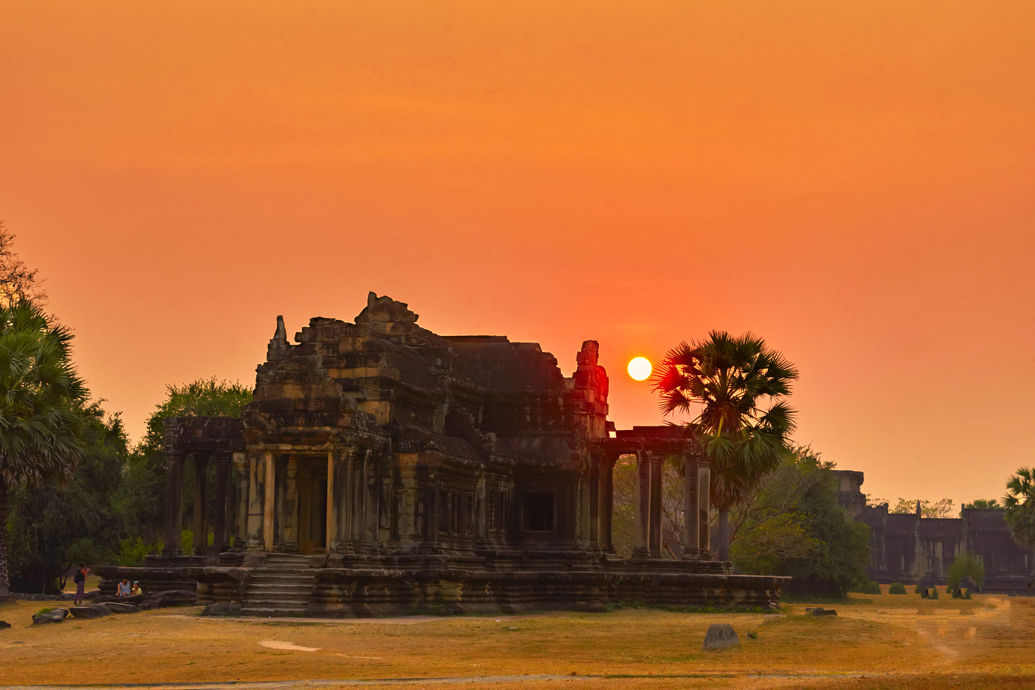 Sony a7 sample photo. Angkor wat, sunset photography
