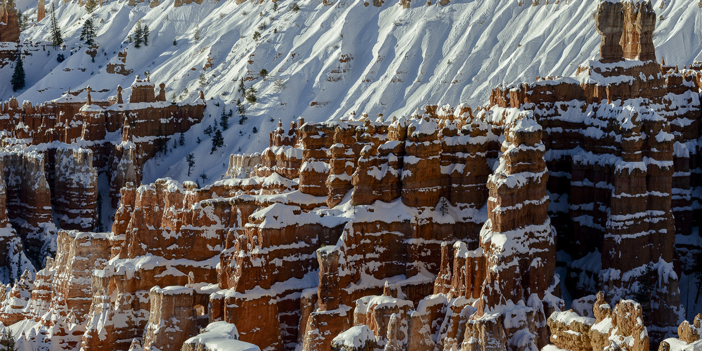 Nikon D800E sample photo. Hoodoos with snowy slopes ! photography