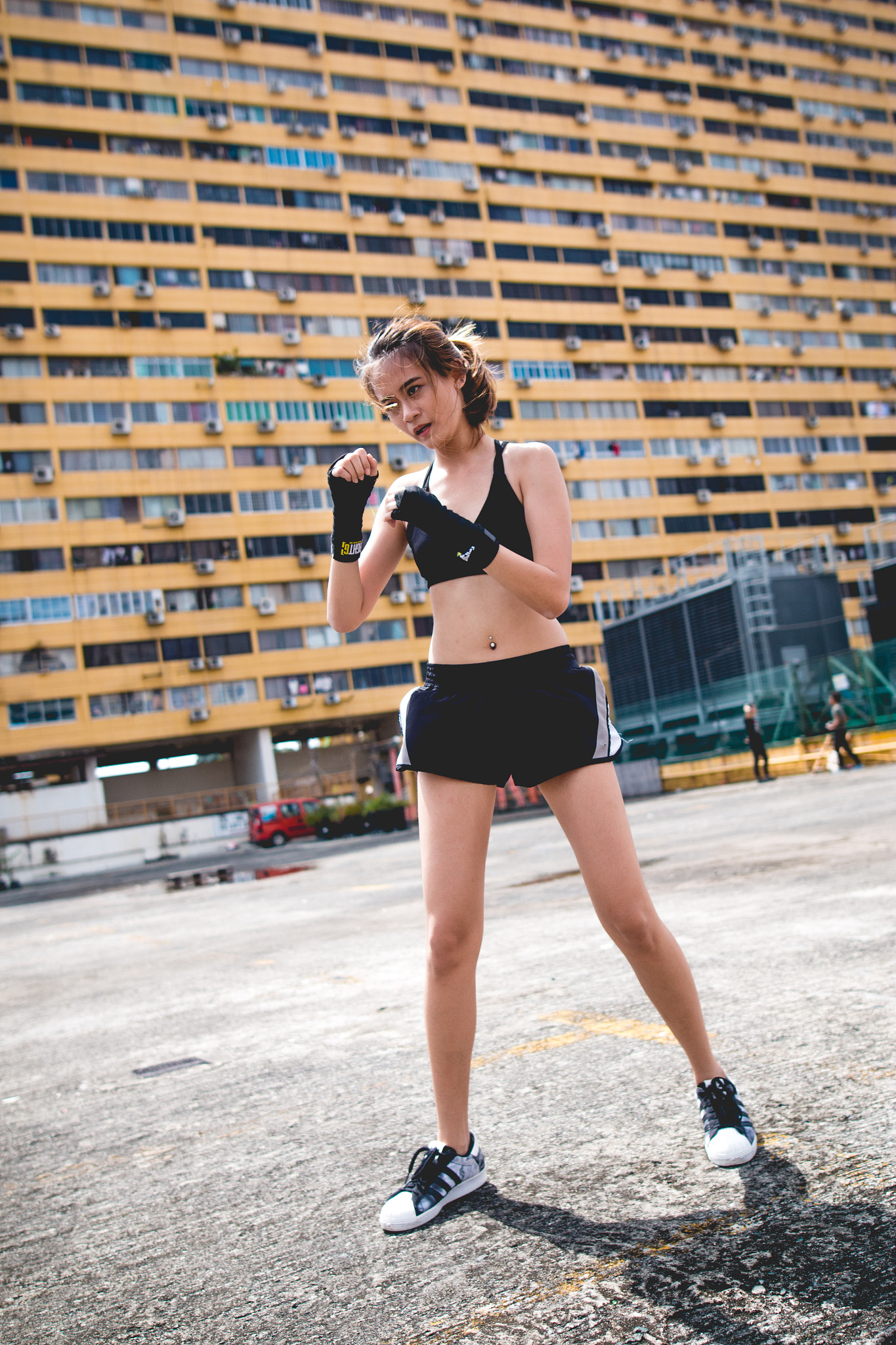 Canon EOS 70D + Sigma 20mm F1.4 DG HSM Art sample photo. Grace's boxing photography