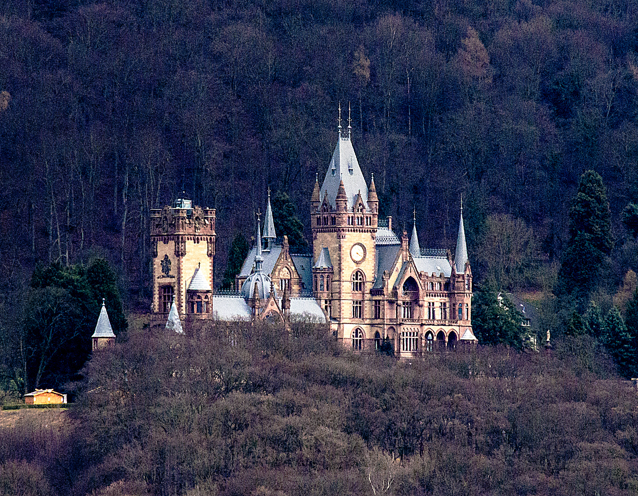 Nikon D800 + Sigma 50-500mm F4.5-6.3 DG OS HSM sample photo. Dragon-castle - drachenburg photography