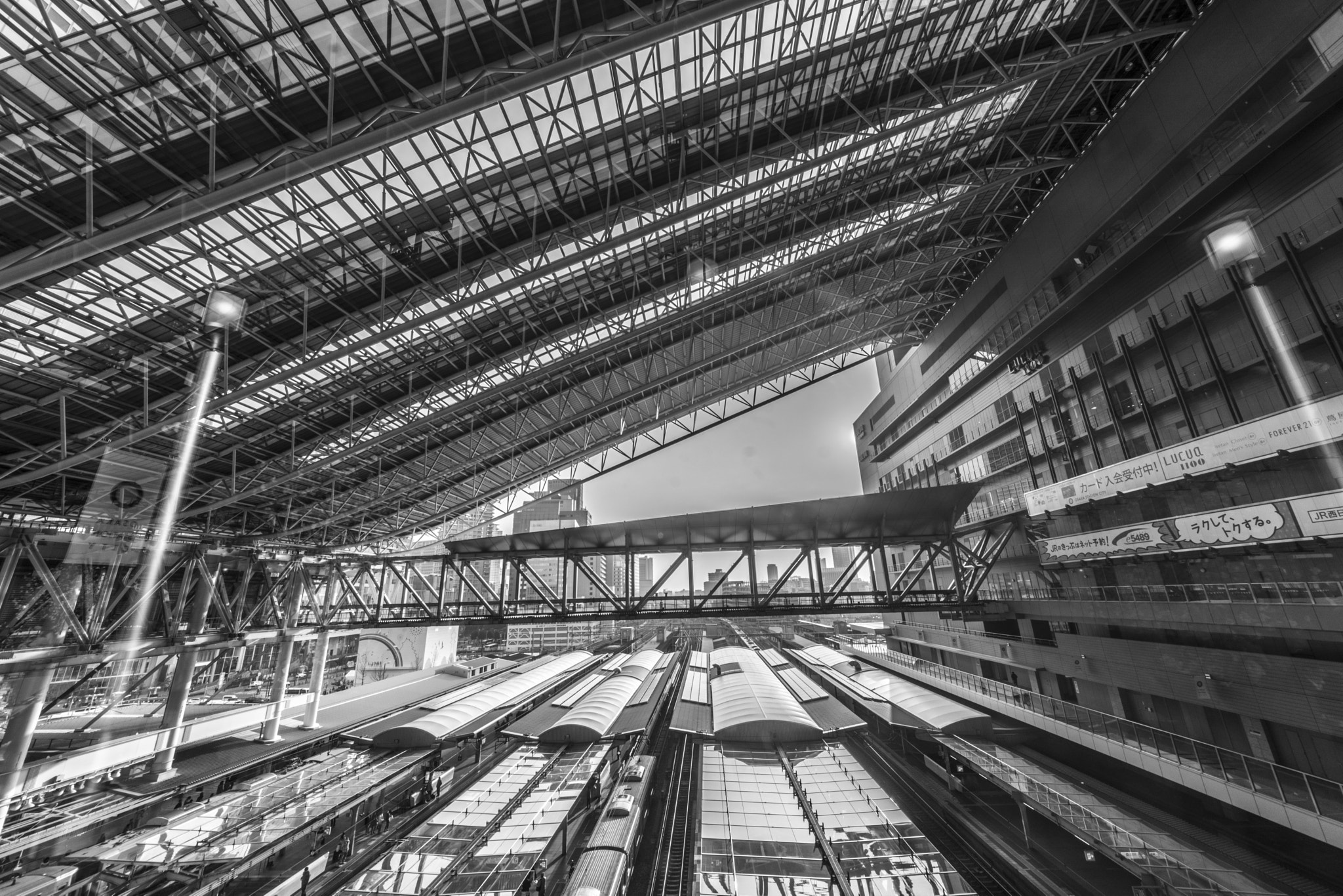 Sigma 8-16mm F4.5-5.6 DC HSM sample photo. Osaka station photography