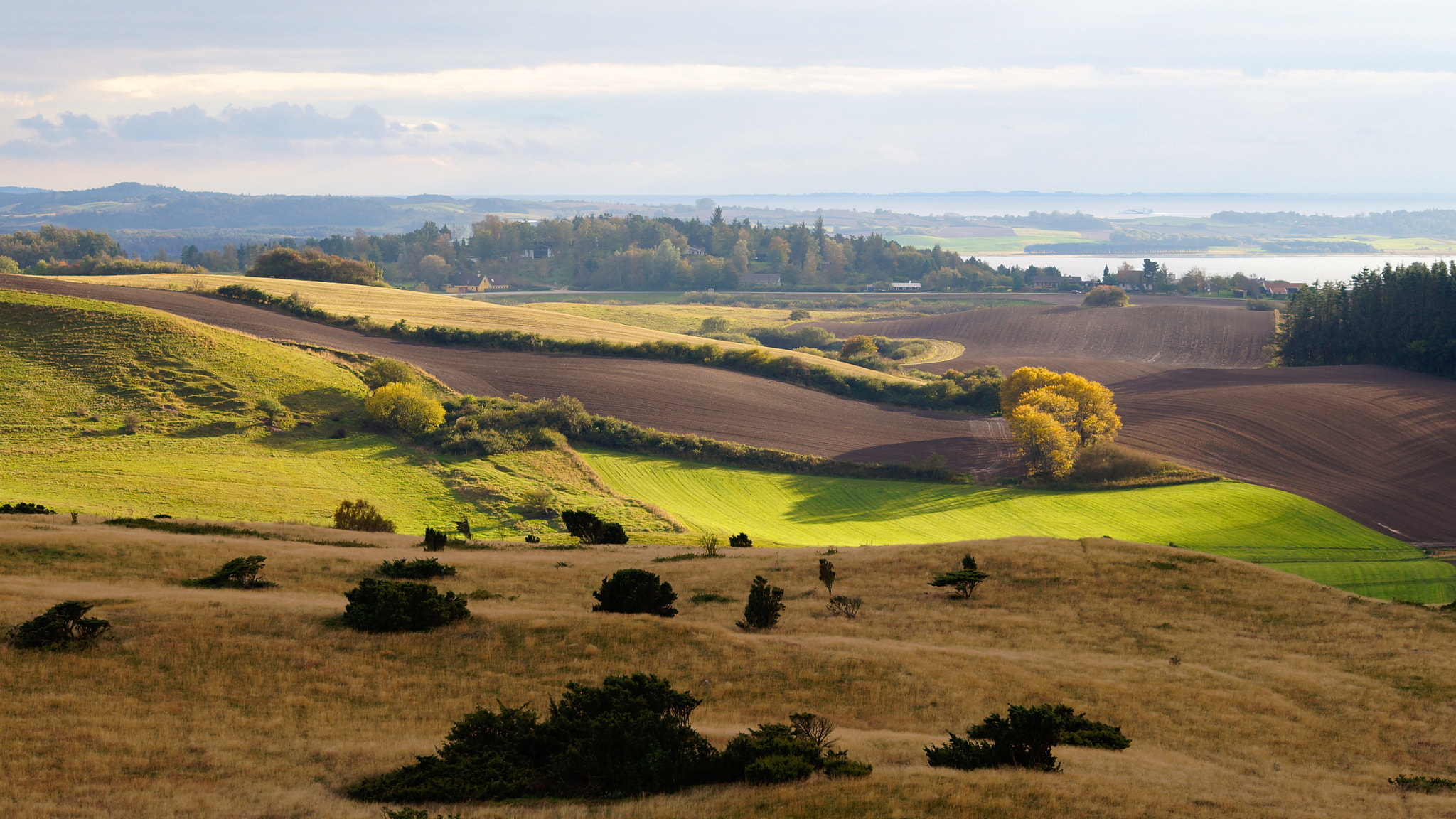 Sony SLT-A57 sample photo. The rolling hills of mols bjerge photography