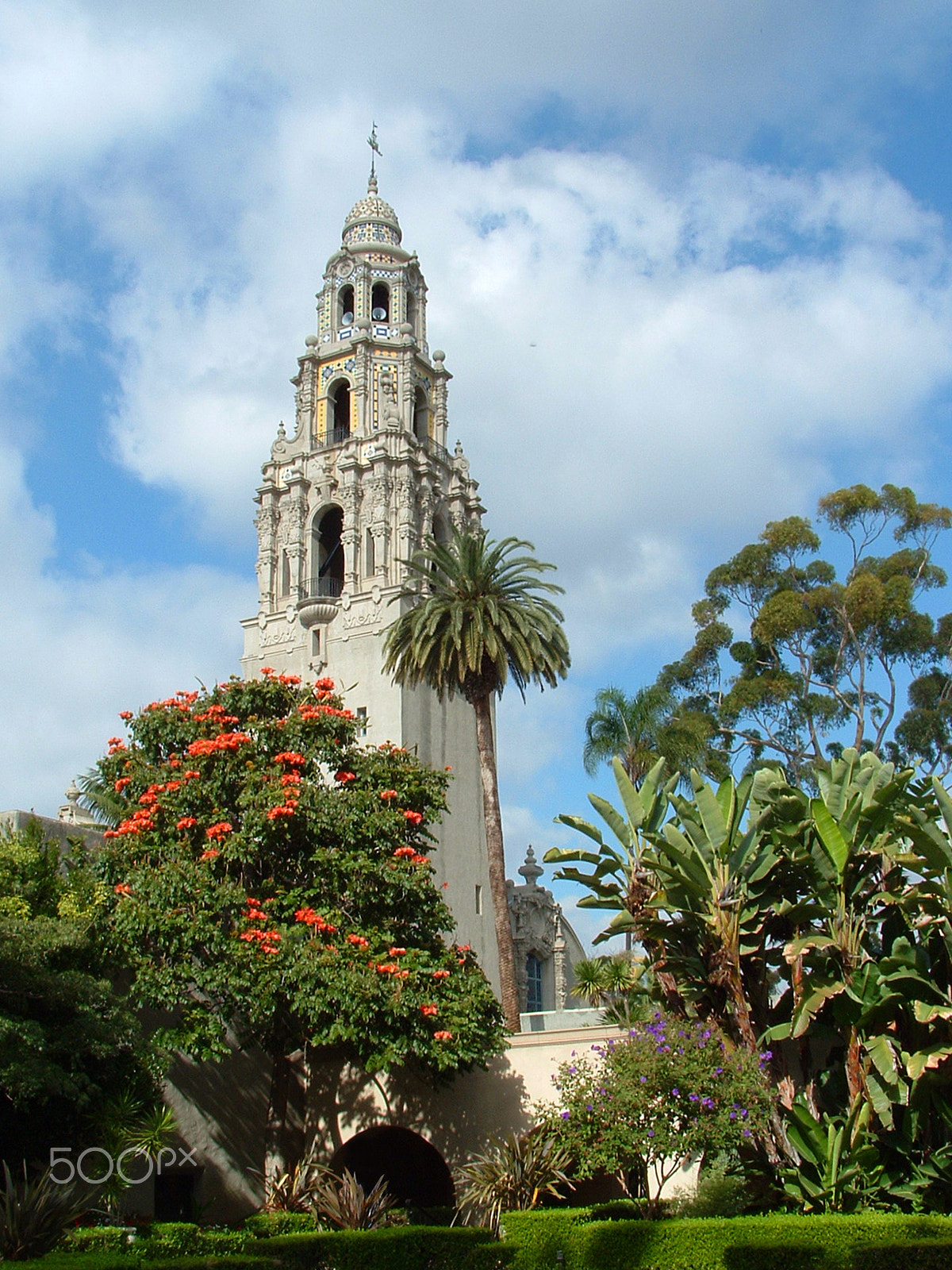 Fujifilm FinePix S3000 sample photo. California tower from alcazar gardens photography