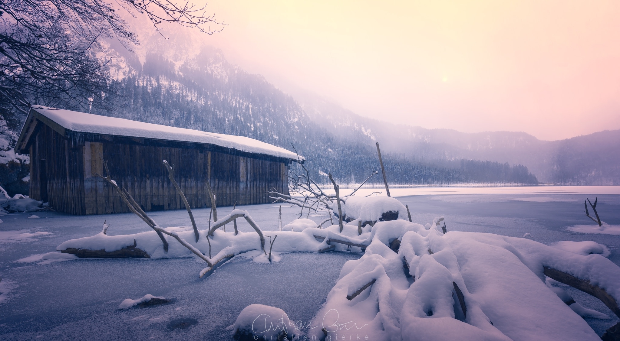 Sony a7 sample photo. Frozen lake photography