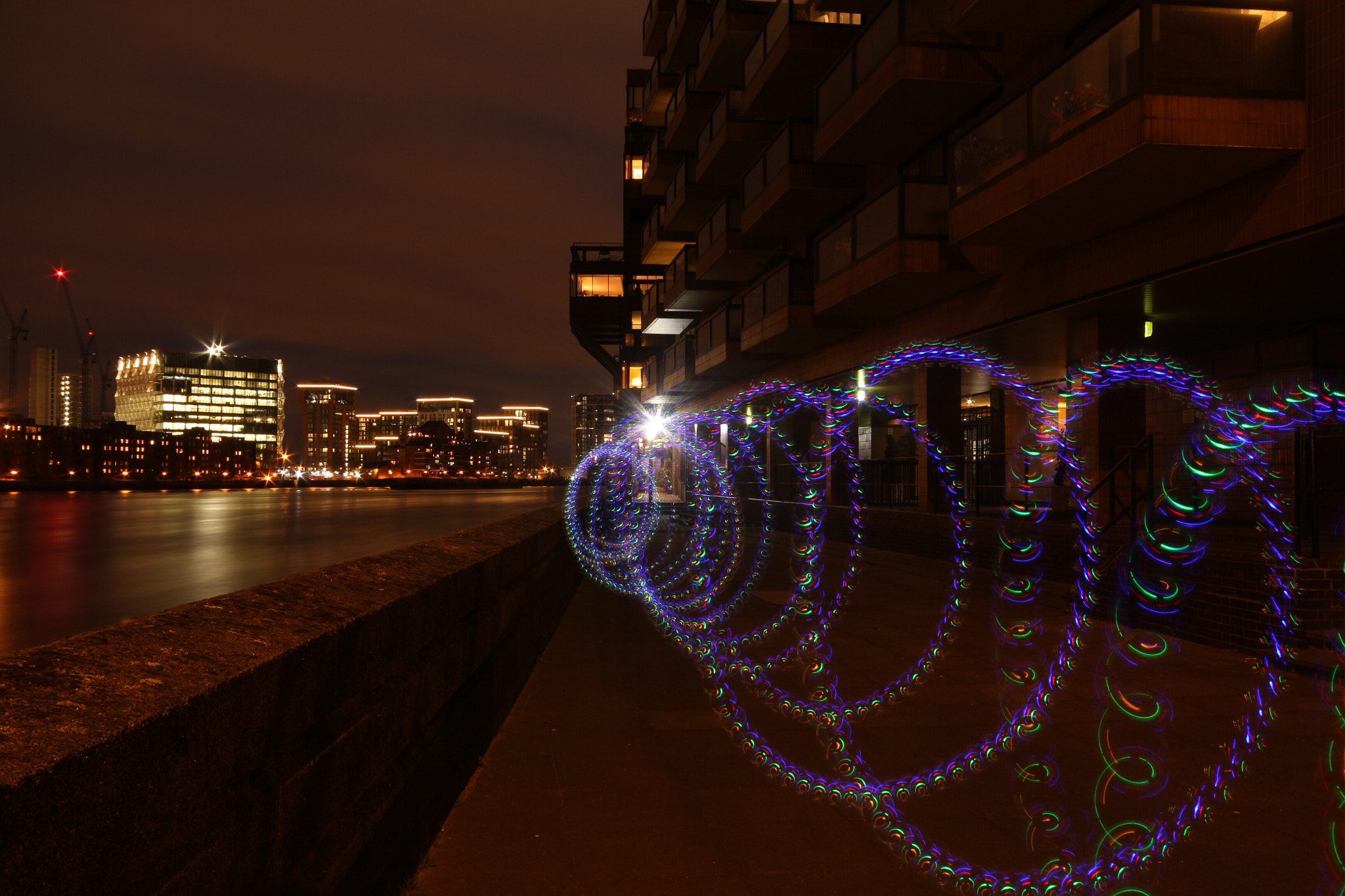 Canon EOS 650D (EOS Rebel T4i / EOS Kiss X6i) + Sigma 10-20mm F4-5.6 EX DC HSM sample photo. Light painting in london photography