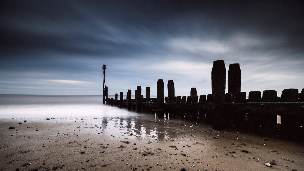 Sony a7 sample photo. Mundesley beach photography