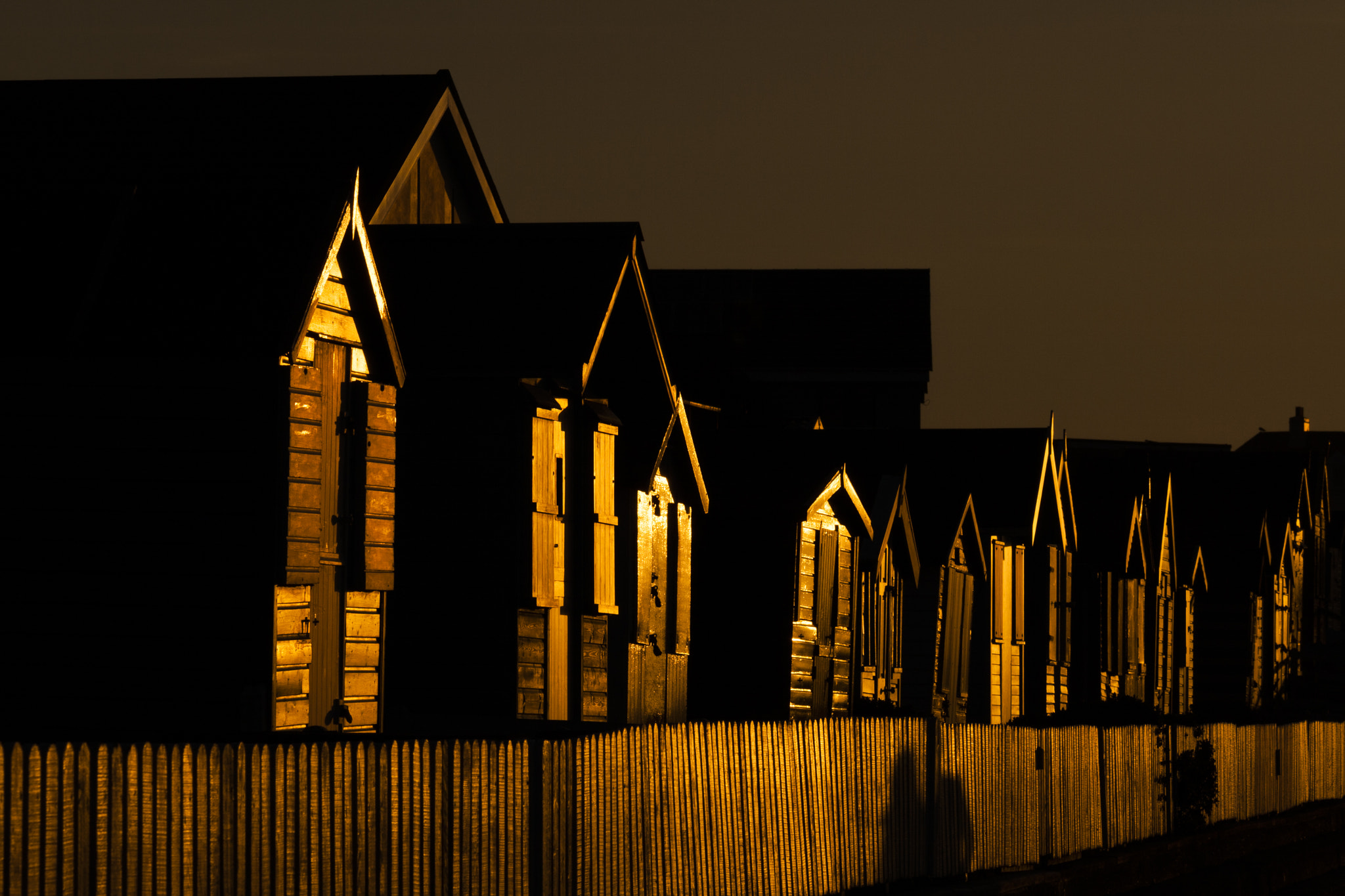 Canon EF-S 55-250mm F4-5.6 IS STM sample photo. Beach huts photography