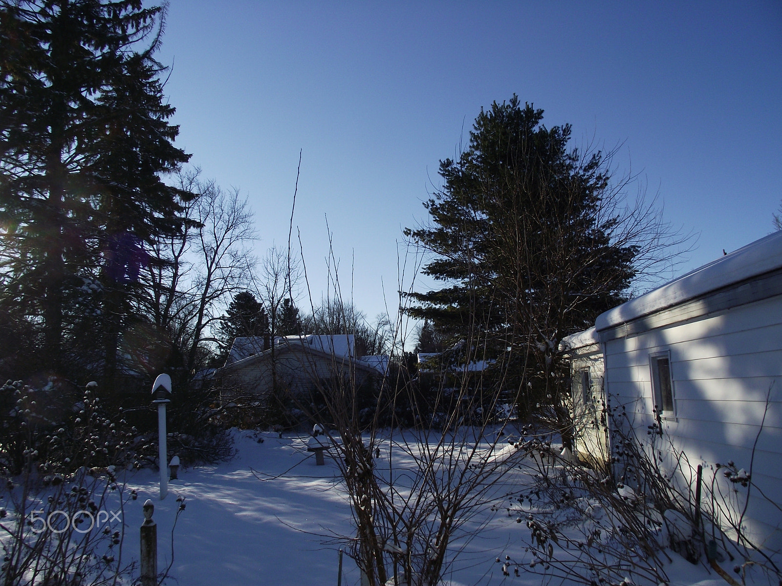 FujiFilm FinePix S1800 (FinePix S1880) sample photo. Quiet snowy winter morning. photography