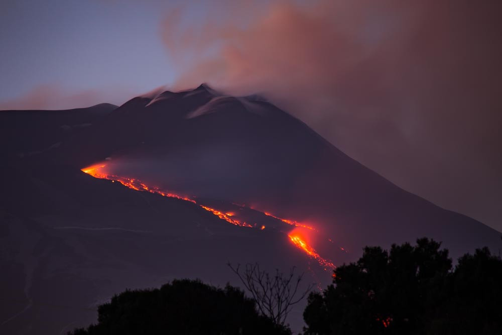 Canon EOS 6D + 150-600mm F5-6.3 DG OS HSM | Contemporary 015 sample photo. Etna sicilia eruption sunset vulcan photography
