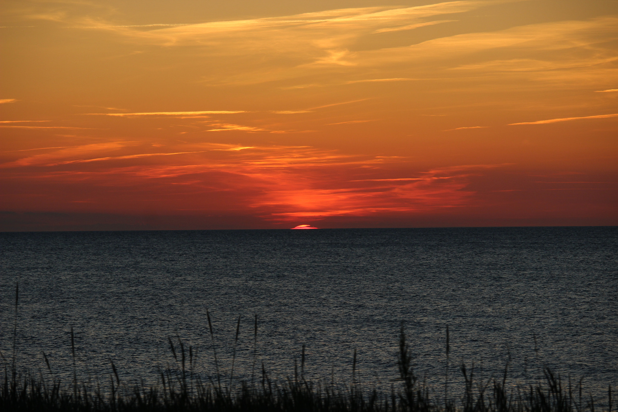 Canon EF-S 55-250mm F4-5.6 IS STM sample photo. Sunset ostsee photography
