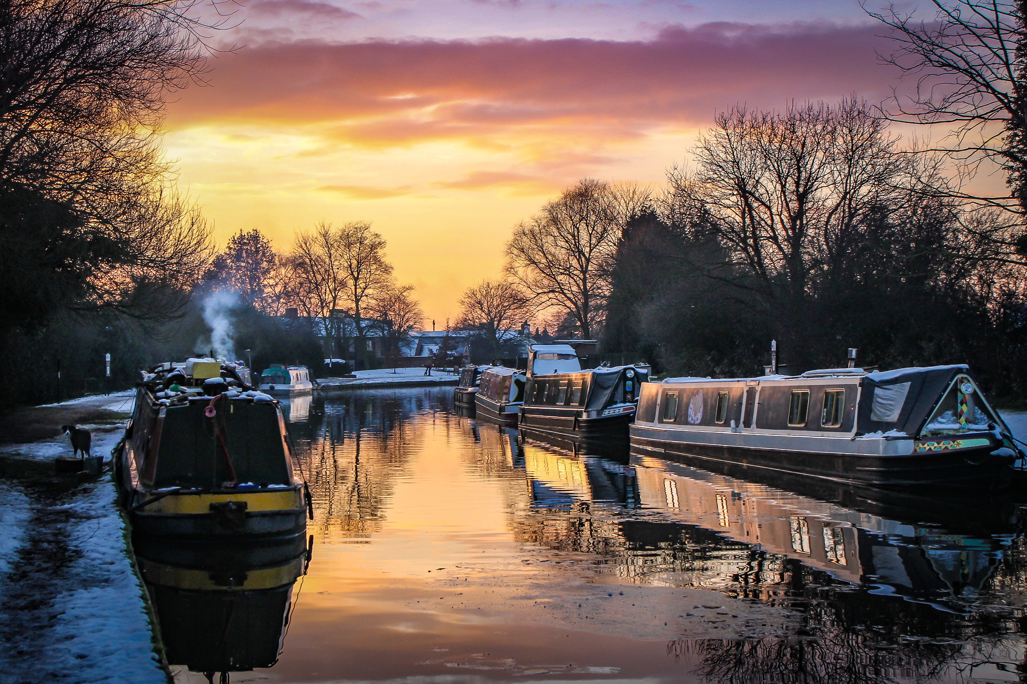 Canon EOS 60D sample photo. Canal sunset photography