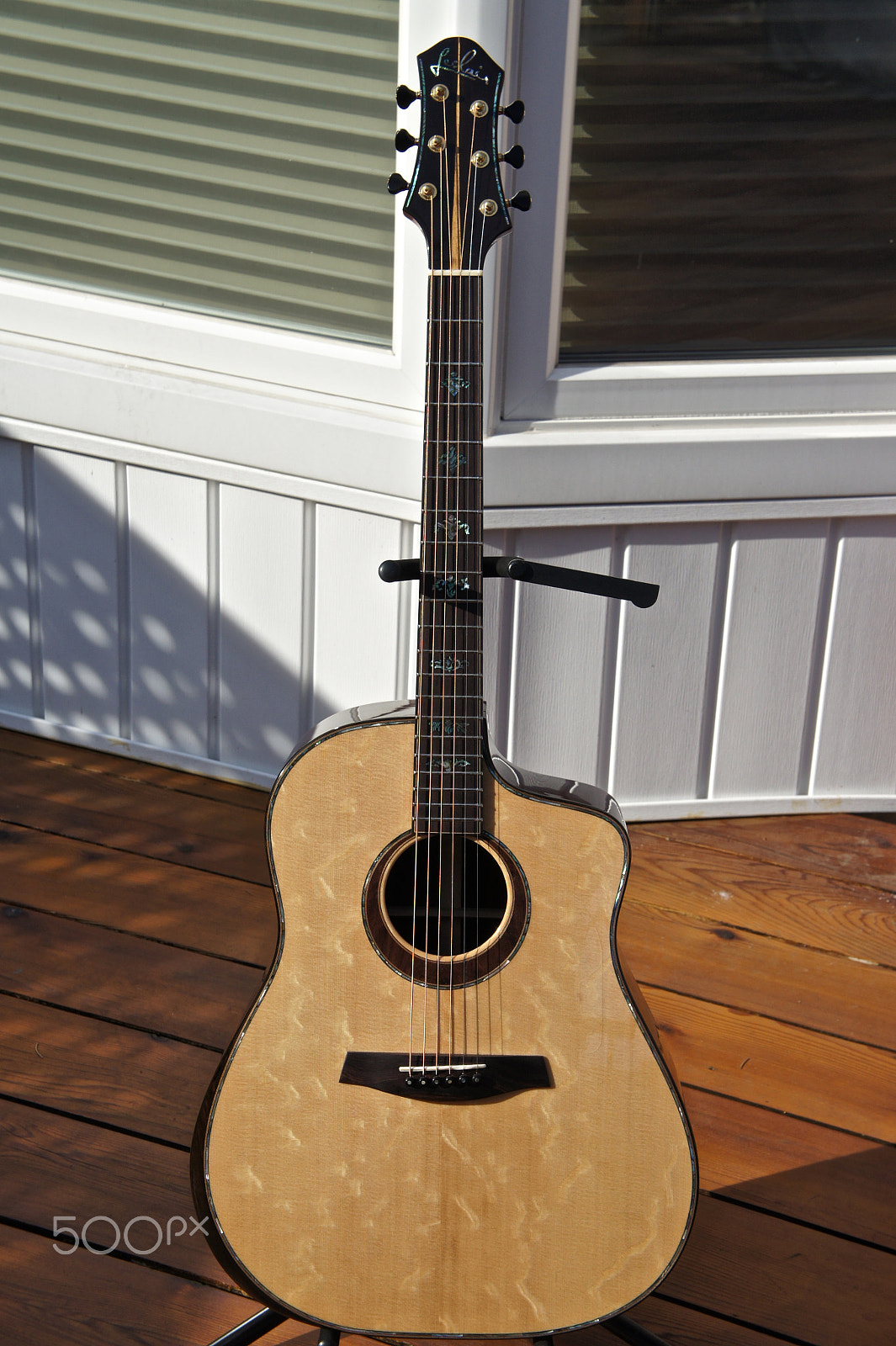 Sony Alpha NEX-5 sample photo. Leclair custom guitar photography