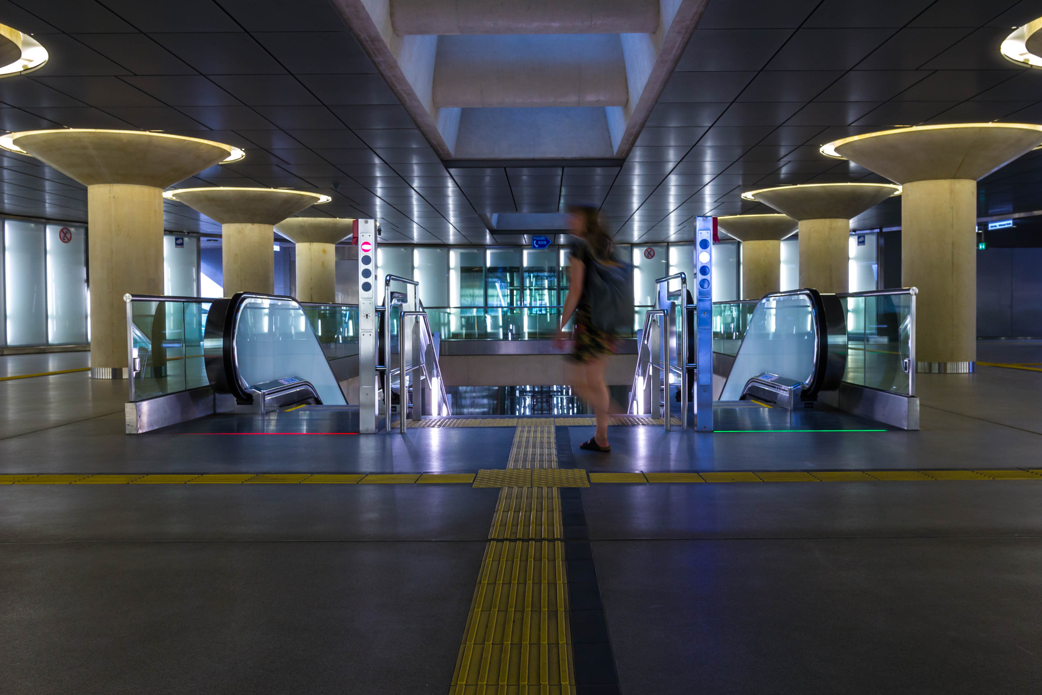 Sigma 18-35mm f/1.8 DC HSM sample photo. Underground lights photography