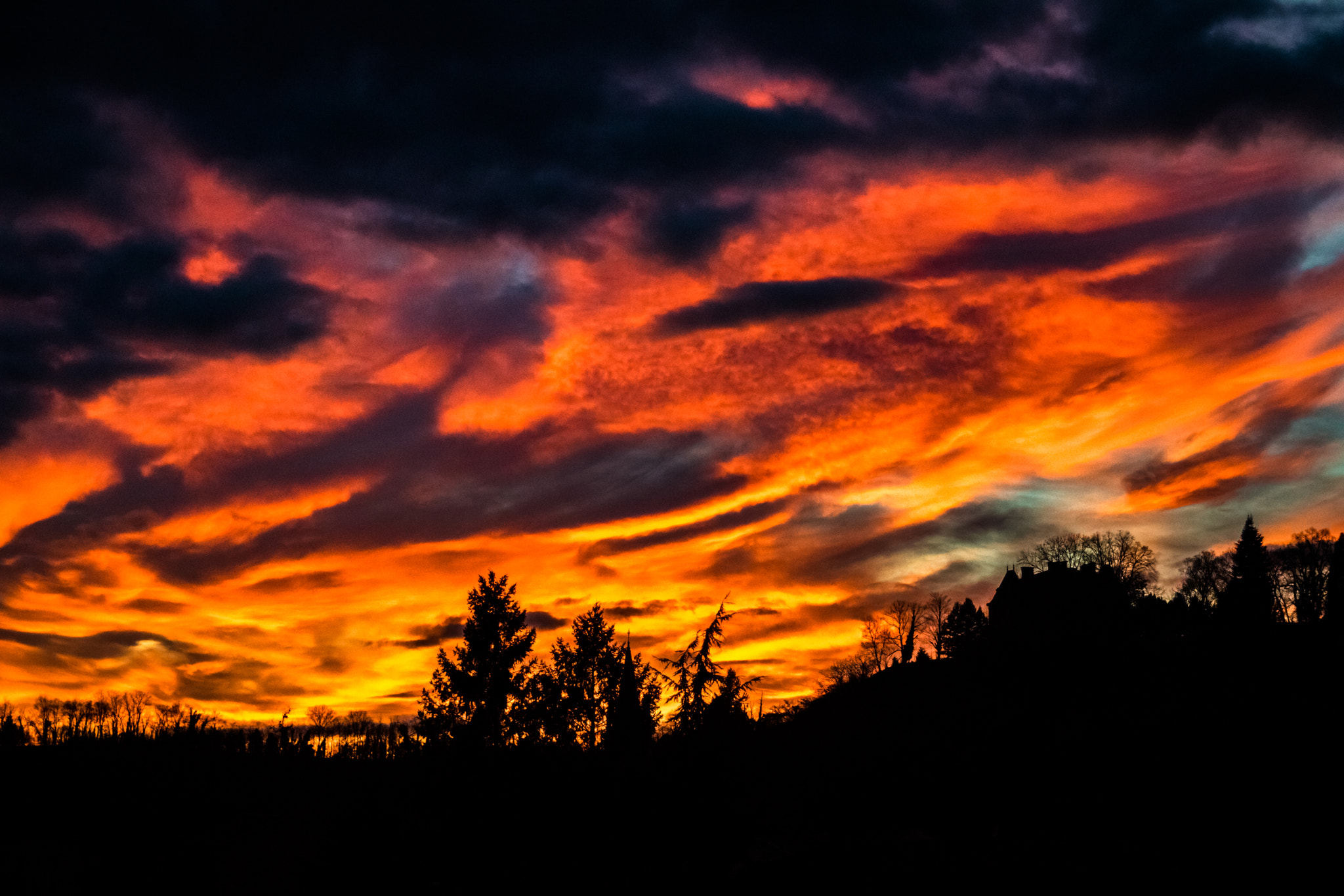 Canon EF 24-85mm F3.5-4.5 USM sample photo. Sunset in vinay (france) photography