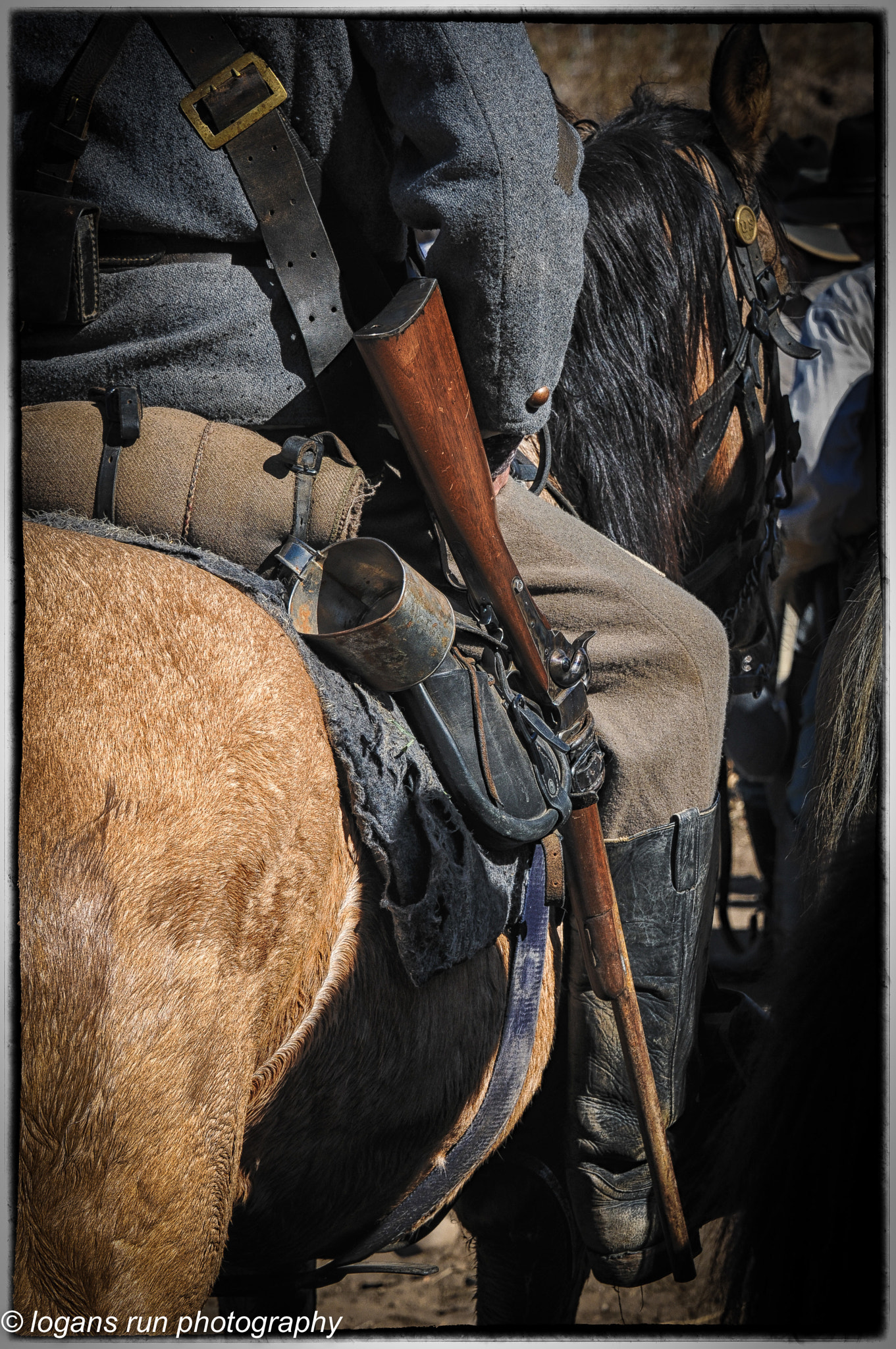 Nikon D300 sample photo. Confederate war horse and rider. photography