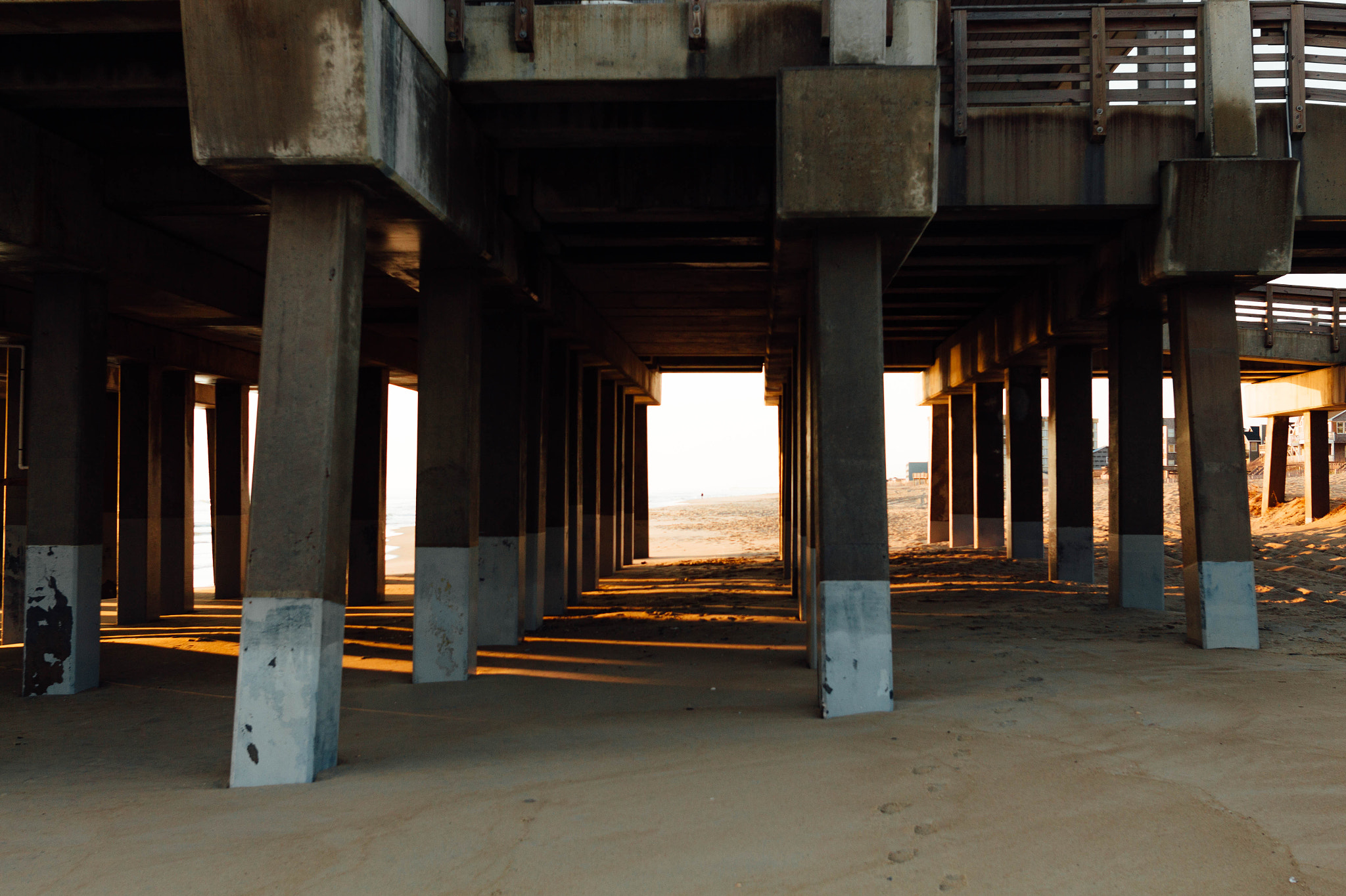Sigma 24mm F1.4 DG HSM Art sample photo. Glowing pier photography