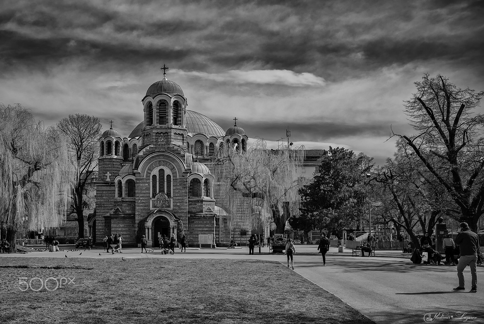 AF Zoom-Nikkor 28-105mm f/3.5-4.5D IF sample photo. The seven saints orthodox church, sofia photography