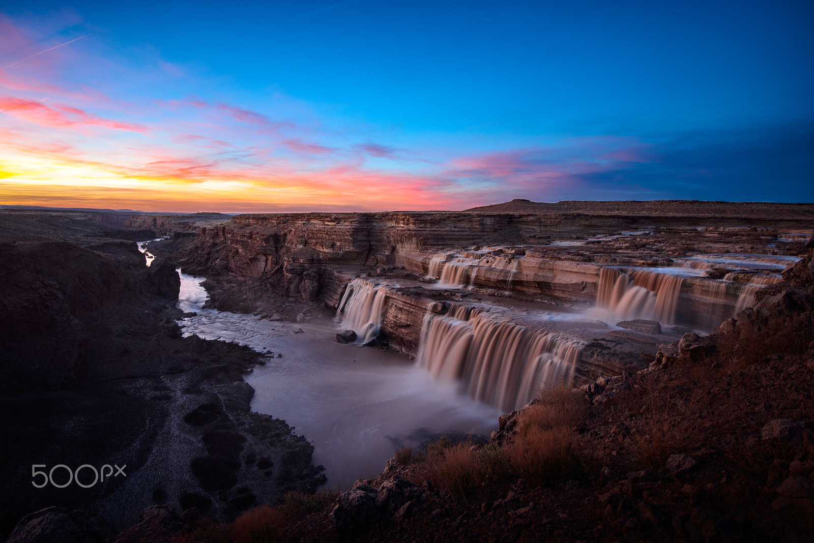 Nikon AF-S Nikkor 16-35mm F4G ED VR sample photo. Grand falls - arizona photography