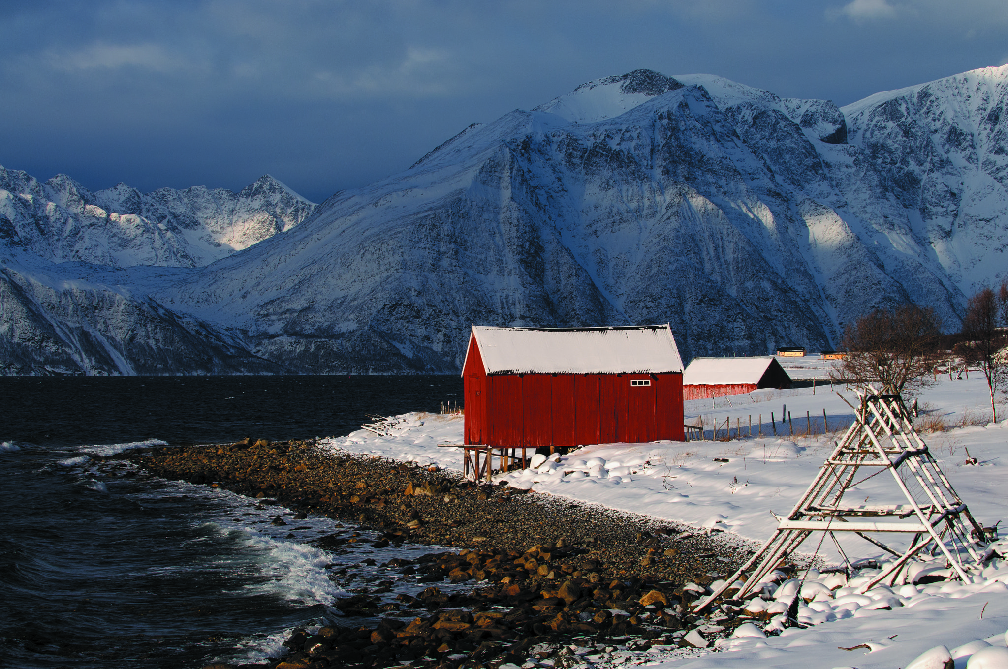 Nikon D300 sample photo. Storm clouds lyngen alps photography