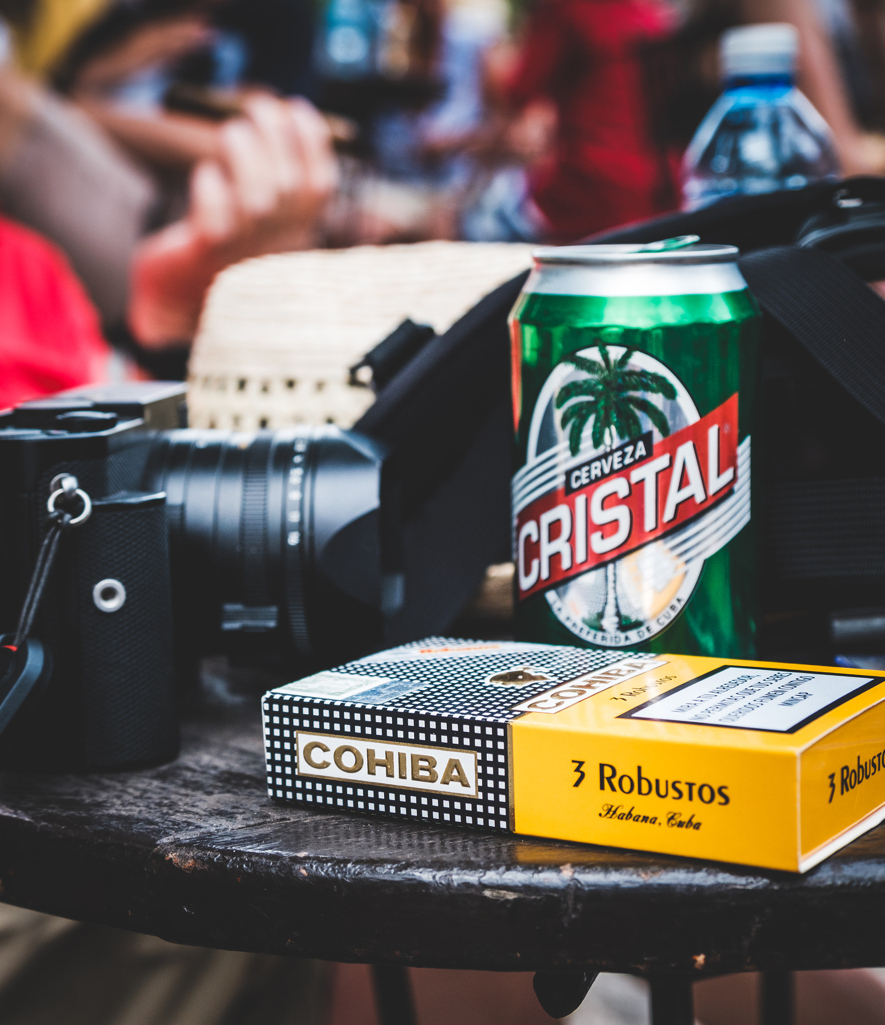 Fujifilm X-T2 + Fujifilm XF 18-135mm F3.5-5.6 R LM OIS WR sample photo. Cigar & beer photography