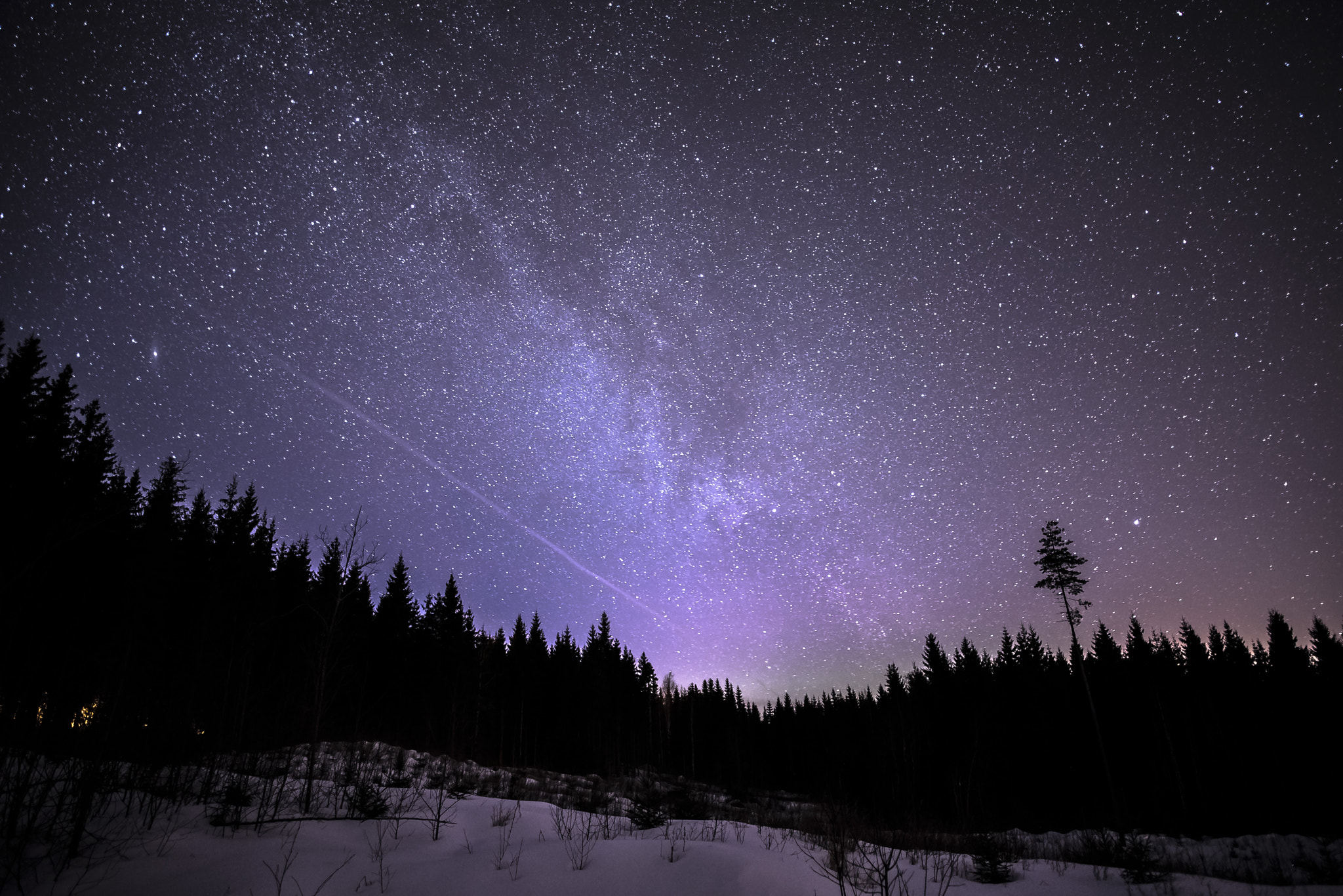Nikon D750 + Nikon AF-S Nikkor 20mm F1.8G ED sample photo. Finnish winter photography
